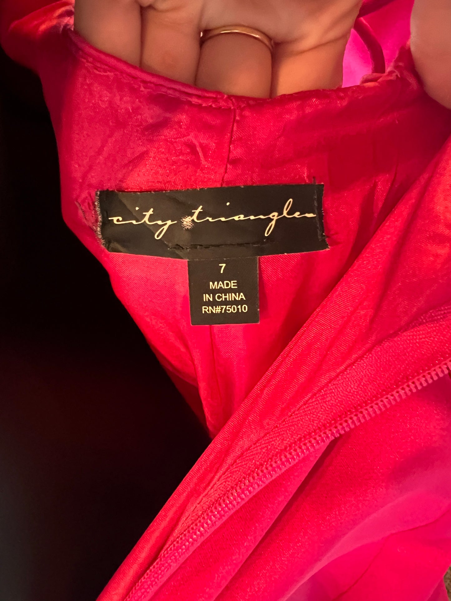 Hot Pink Prom Maxi Formal Dress