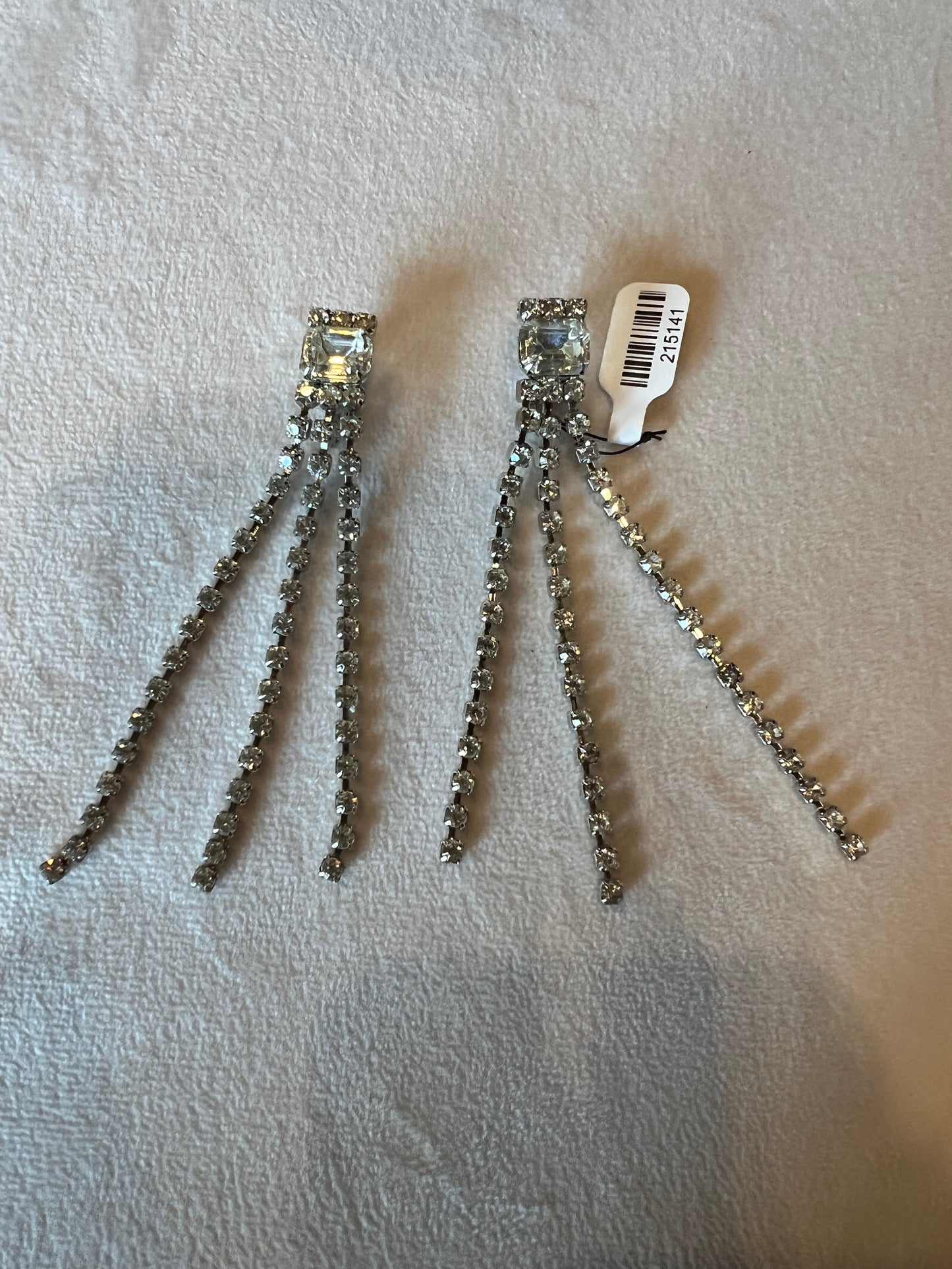 Crystal 3 Strand Dangle Earring