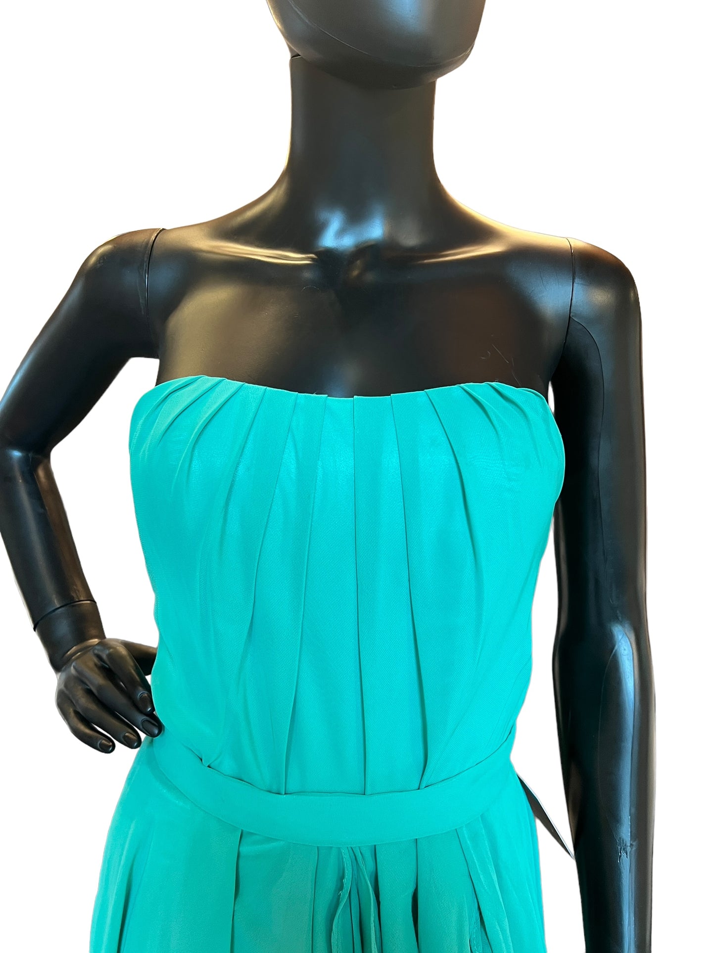 Vintage Kelly Green Chiffon