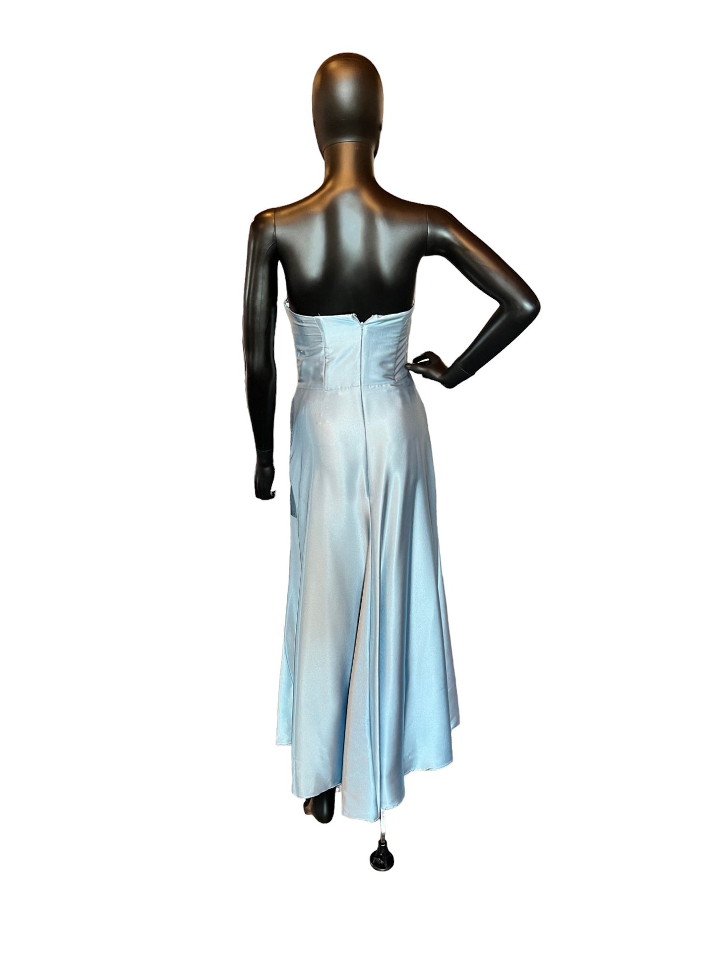 Jessica McClintock Silver Satin