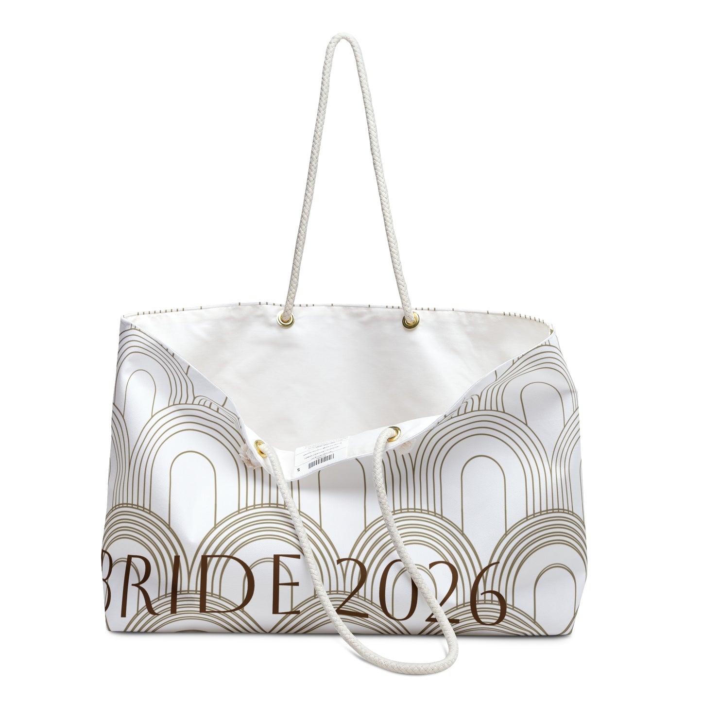 Art Deco Pattern Bride 2026 Weekender Bag – Stylish Travel Tote, Beach Bag, Gym Bag, Organizer, Perfect for Weekend Getaways