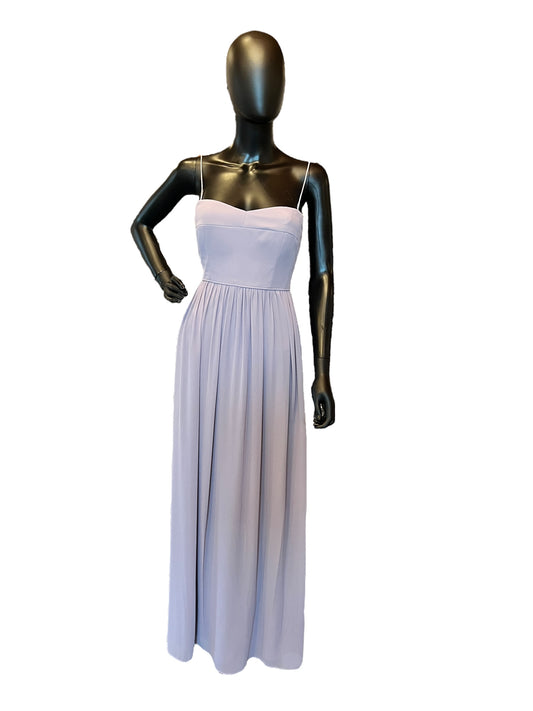 Lavender Crepe Spaghetti Maxi Formal Gown - W-Too