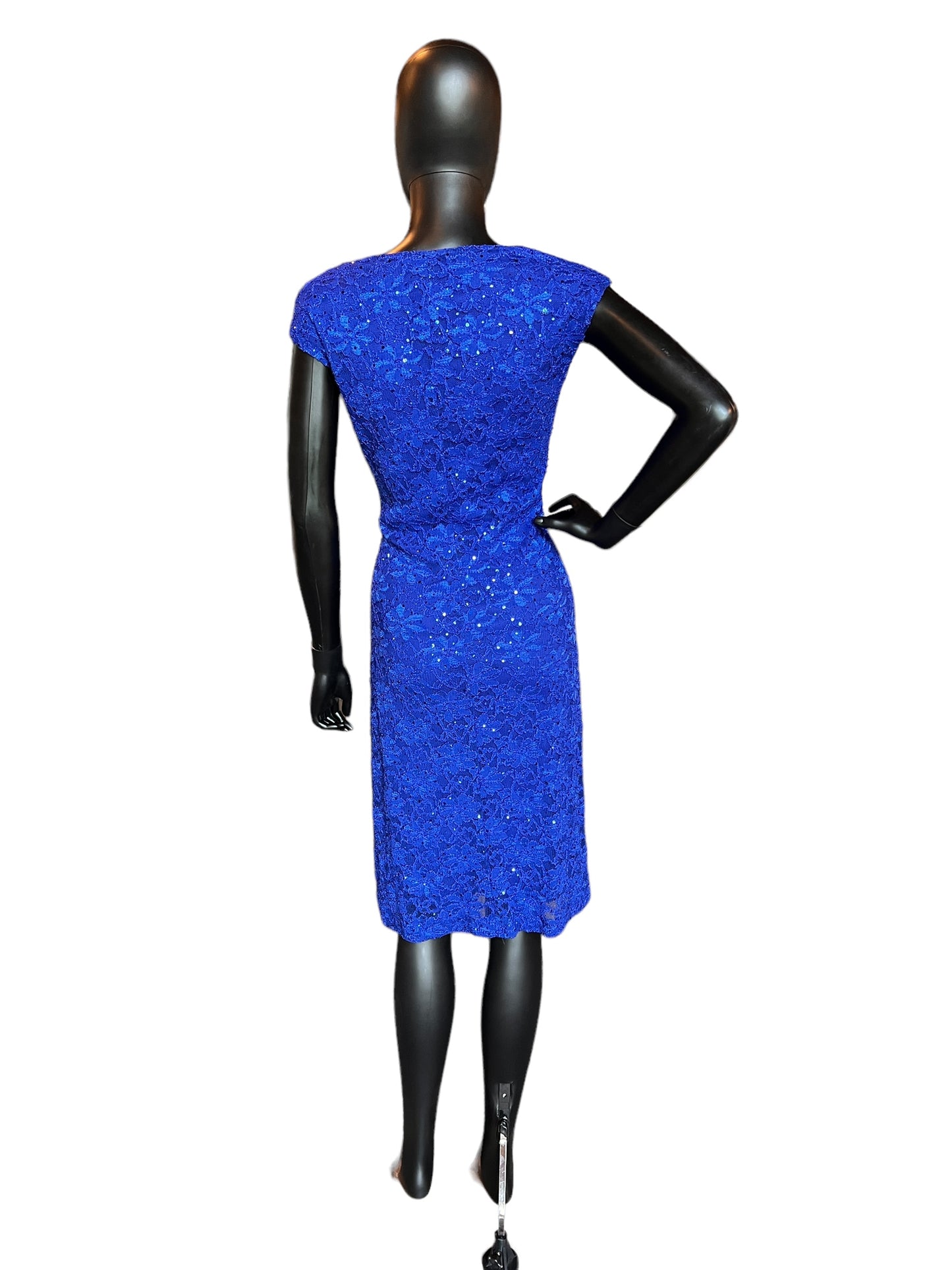 Royal Blue Shimmer Cocktail Dress