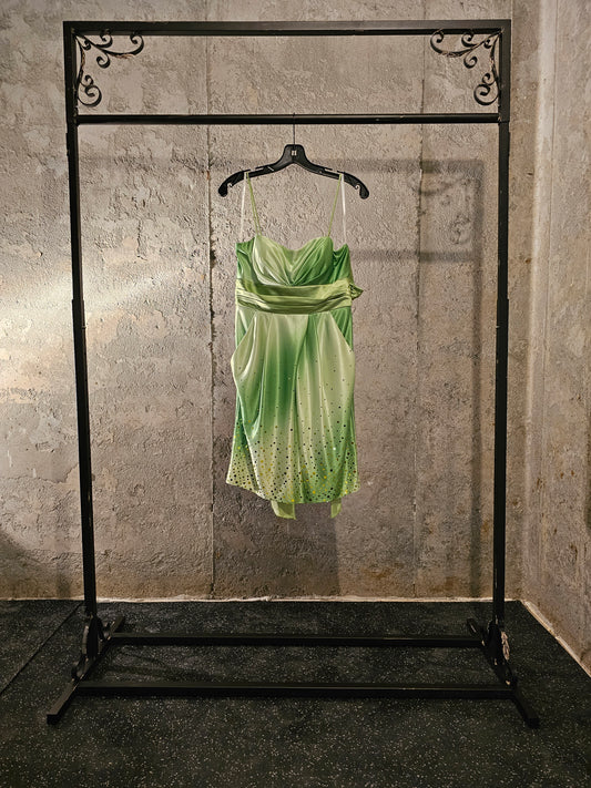 Lime Glitter Strapless