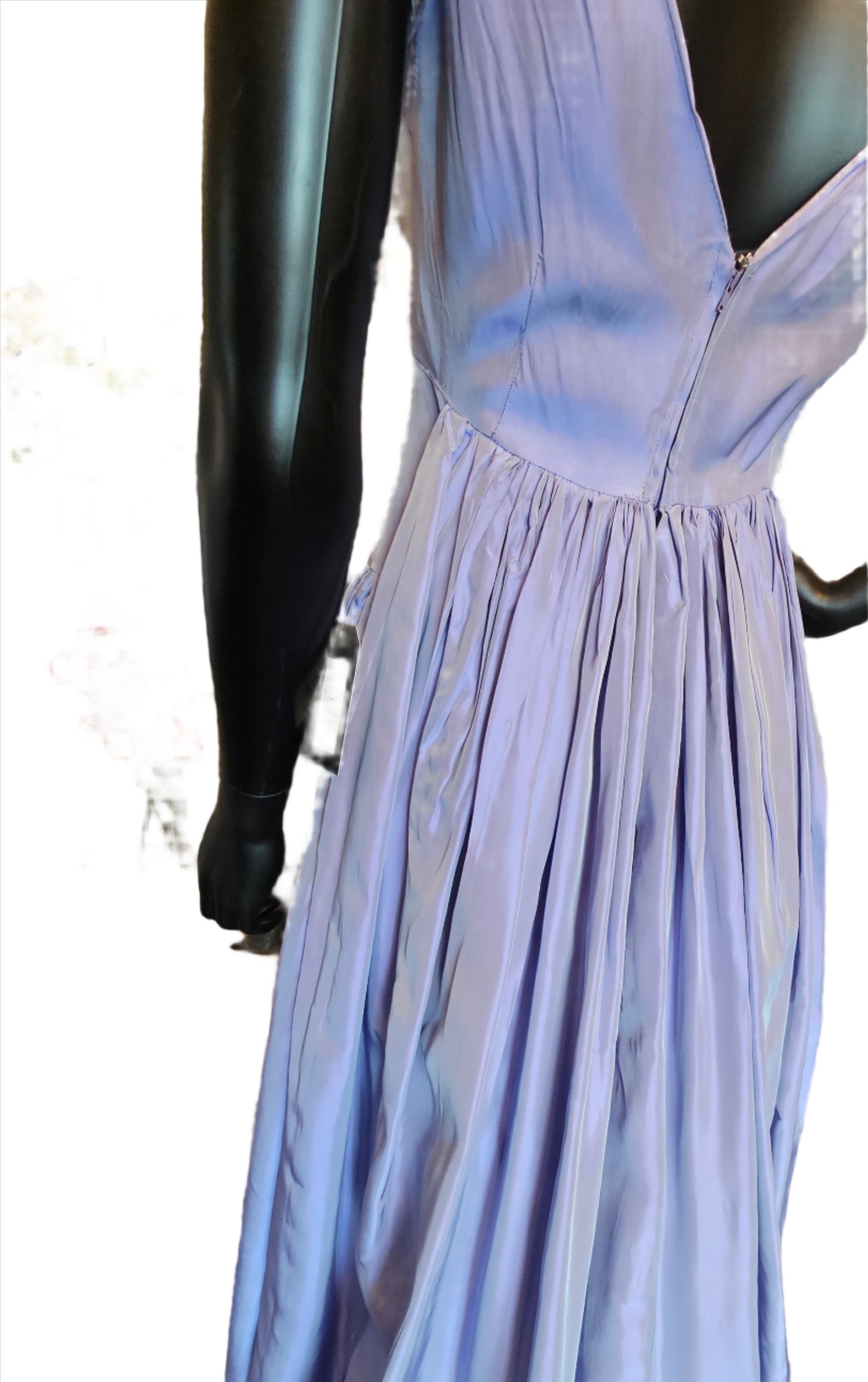 Vintage 40s Lavender Taffeta Party Dress