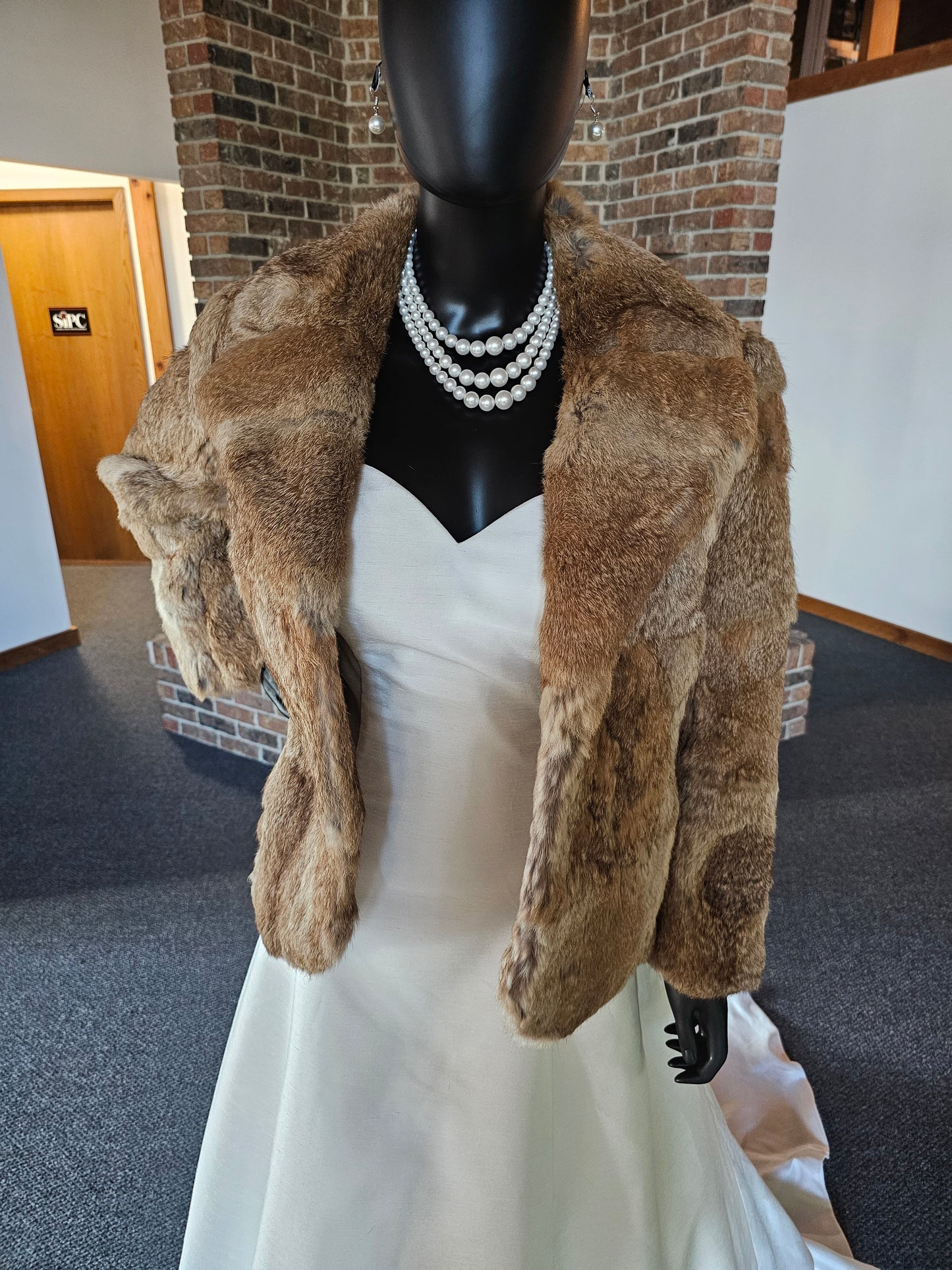 Vintage Dino Ricco Rabbit Fur Collared Jacket