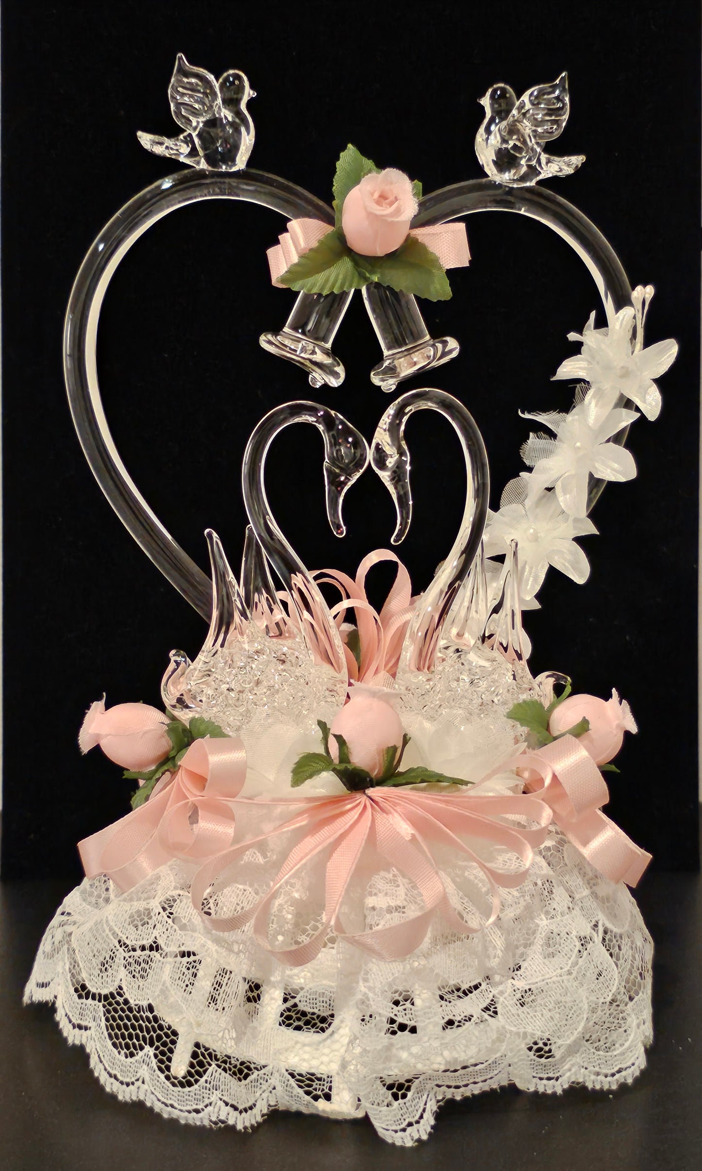 Pink Swan Cake Topper