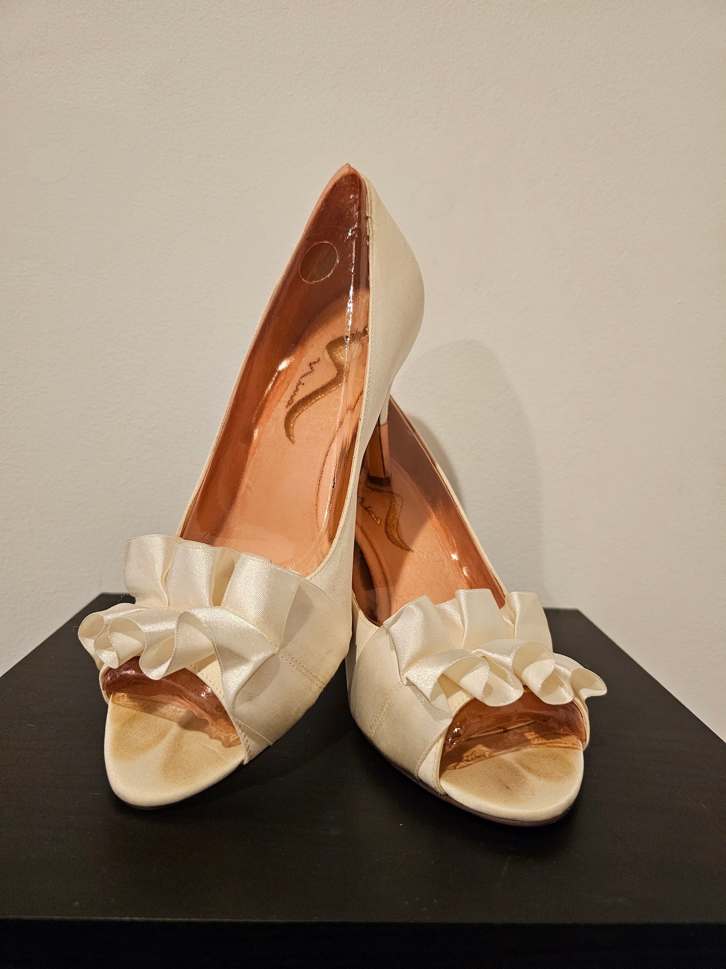 Ivory  Ruffle Shoe