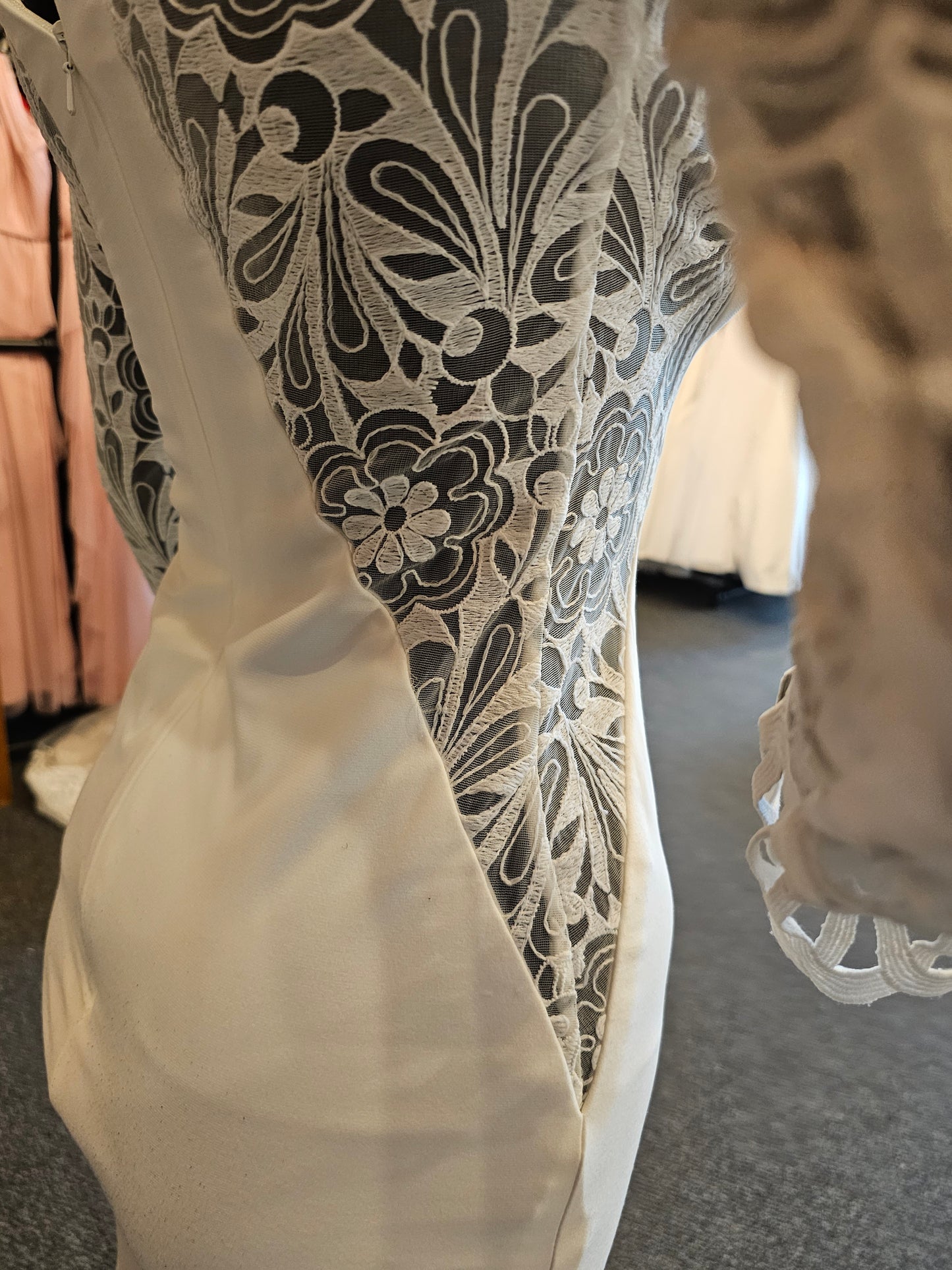 Lace Illusion Side Cut