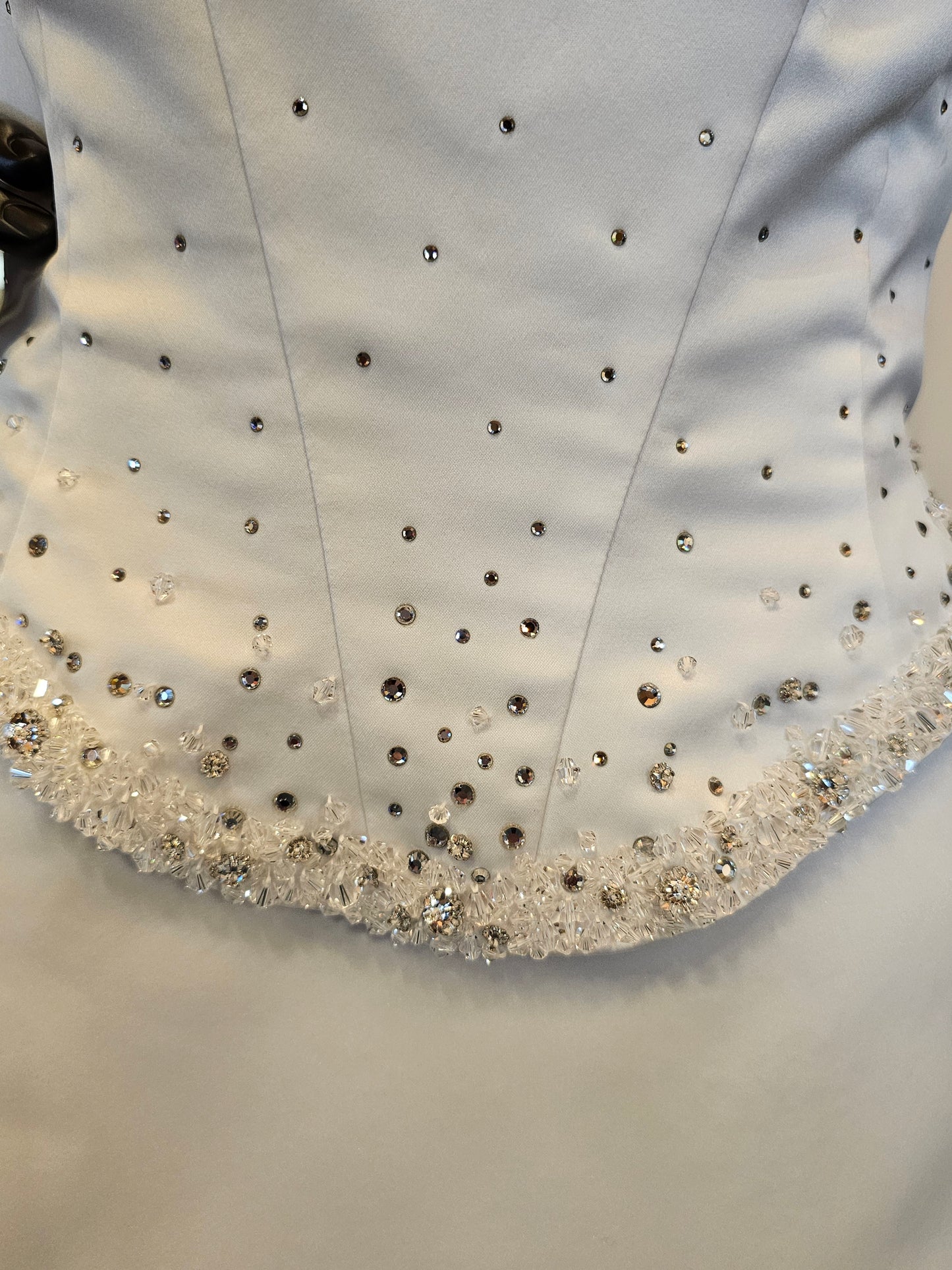 Cristina Wu Crystal Embellished A-line Wedding Gown