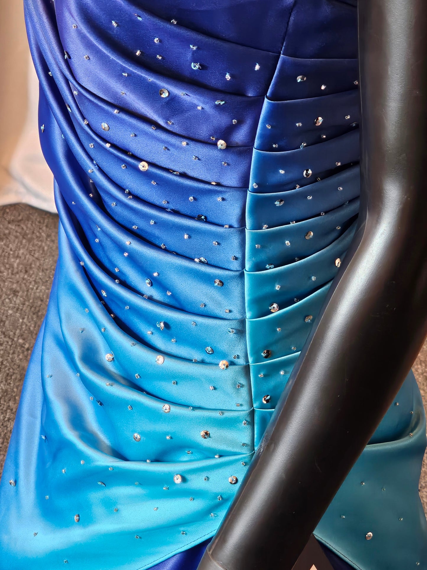 Blue Ombre Prom Dress
