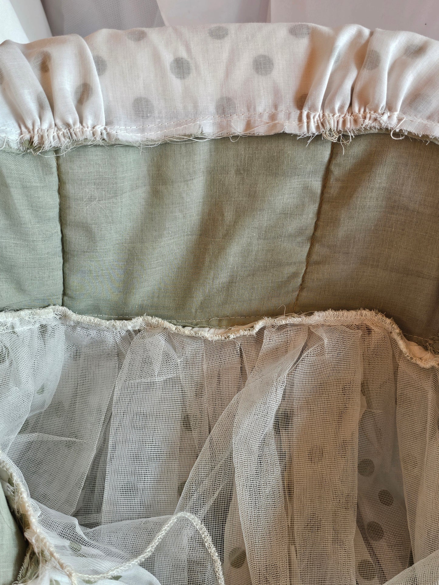 Vintage Green Polkadot Party Dress