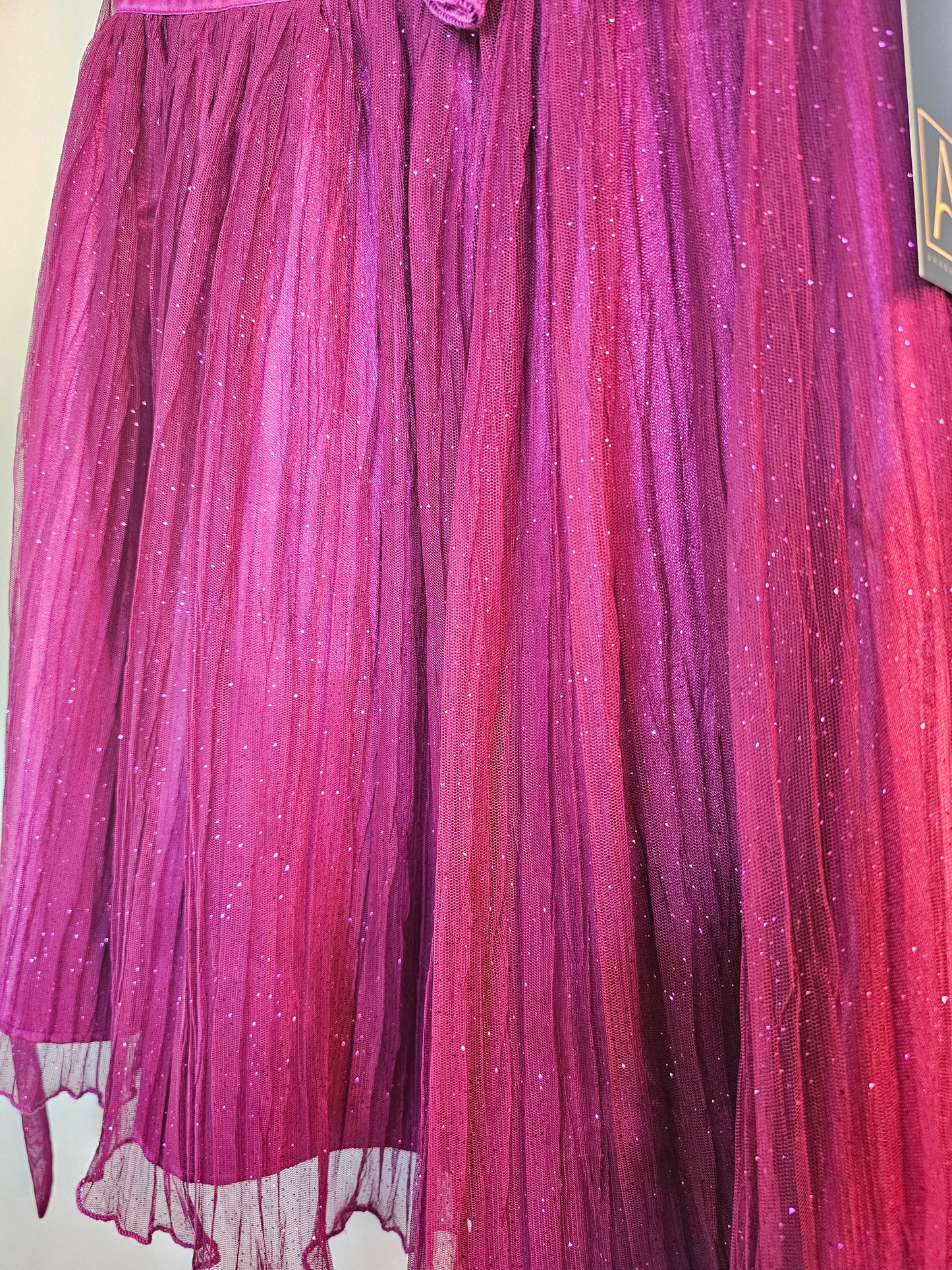 Fuchsia Sequin Child's Formal Dress