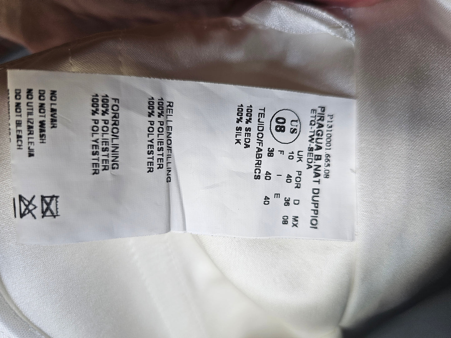 San Patrick Cream Dupioni Silk A-Line Wedding Gown