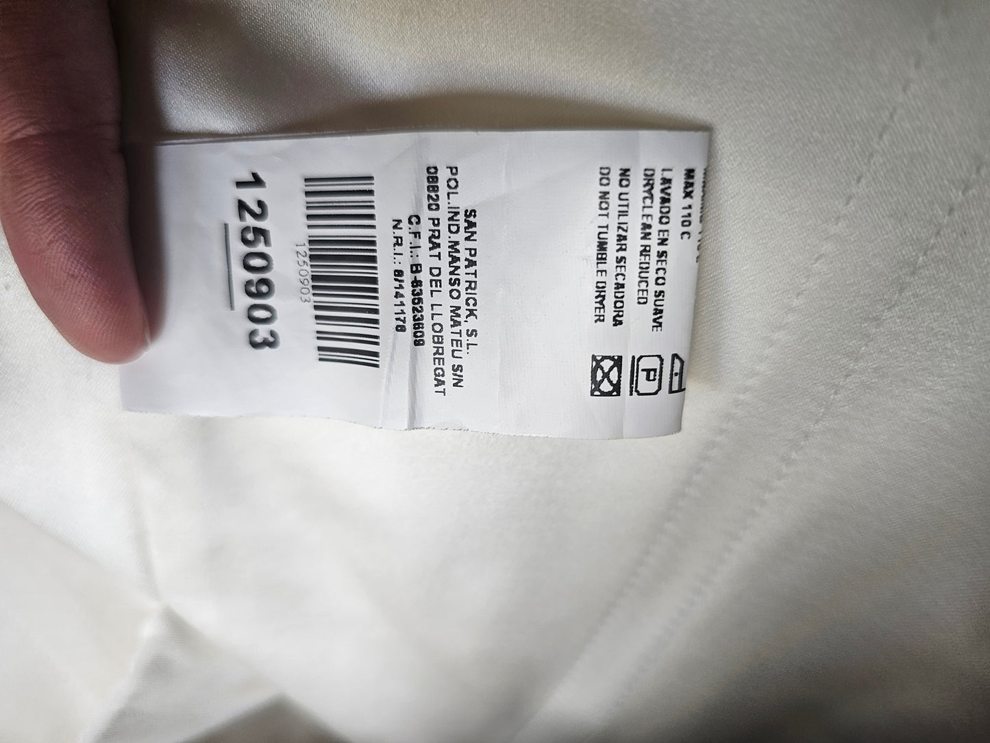 San Patrick Cream Dupioni Silk A-Line Wedding Gown