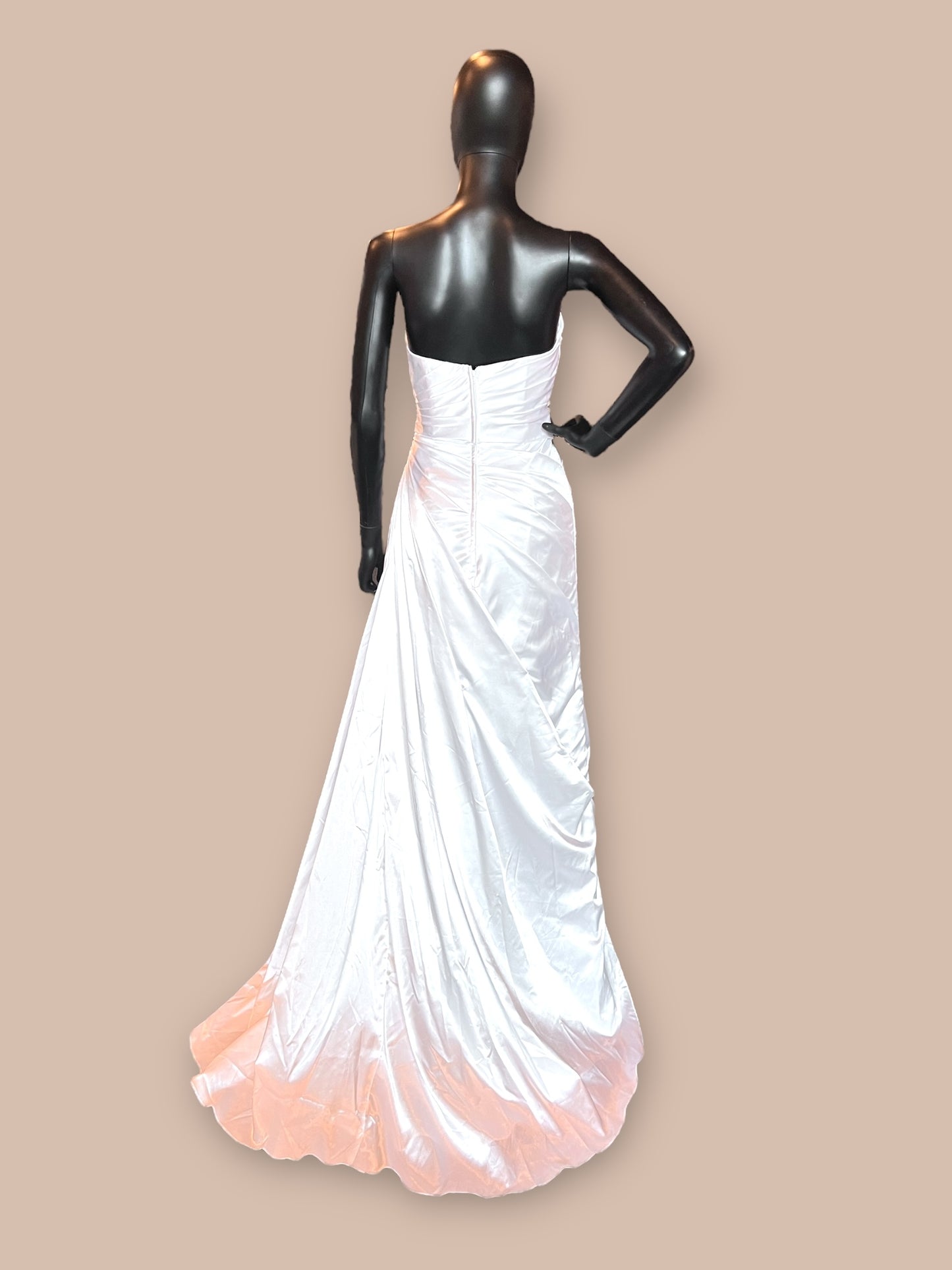Da Vinci Charmeuse Side Sweep Wedding Gown