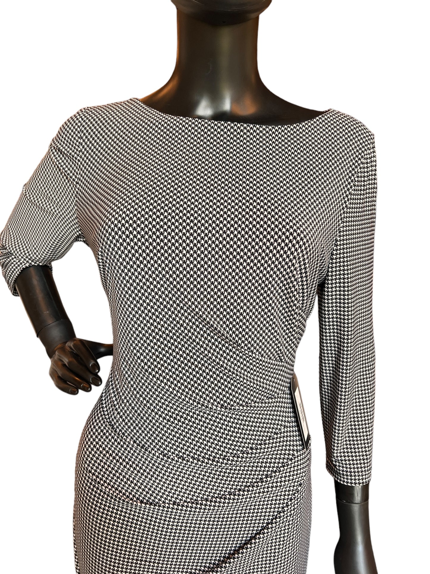 Houndstooth Ralph Lauren Sheath Mid Length Dress /  Professional / Everyday Dress