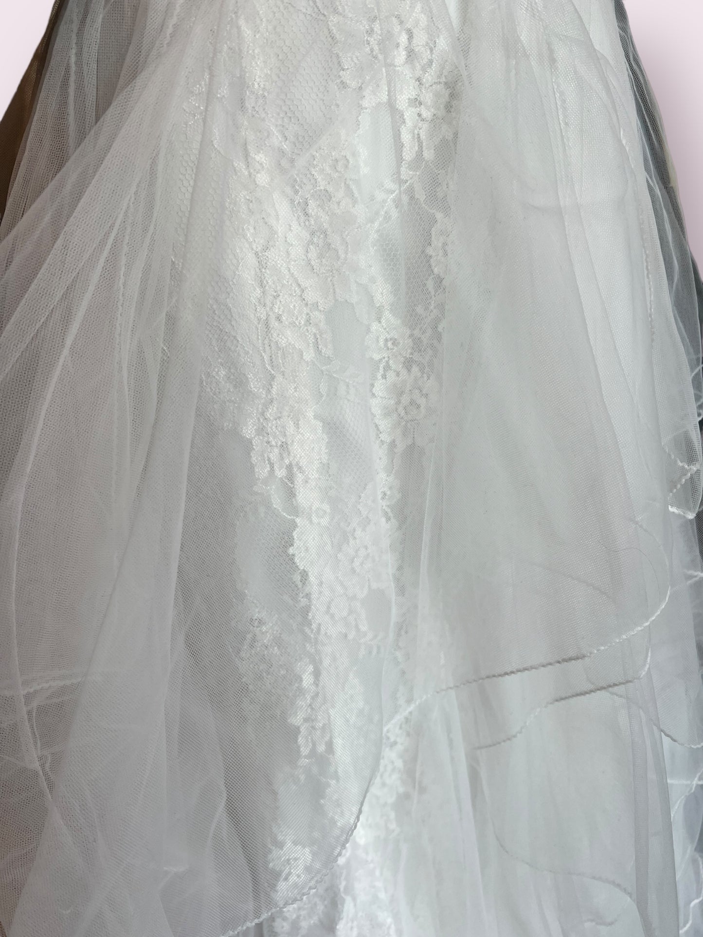 Alfred Angelo A-Line Tulle & Lace Wedding Gown
