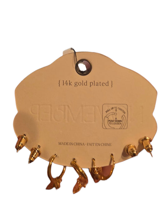 November Minimalist 14K Earring Set - Anthropology