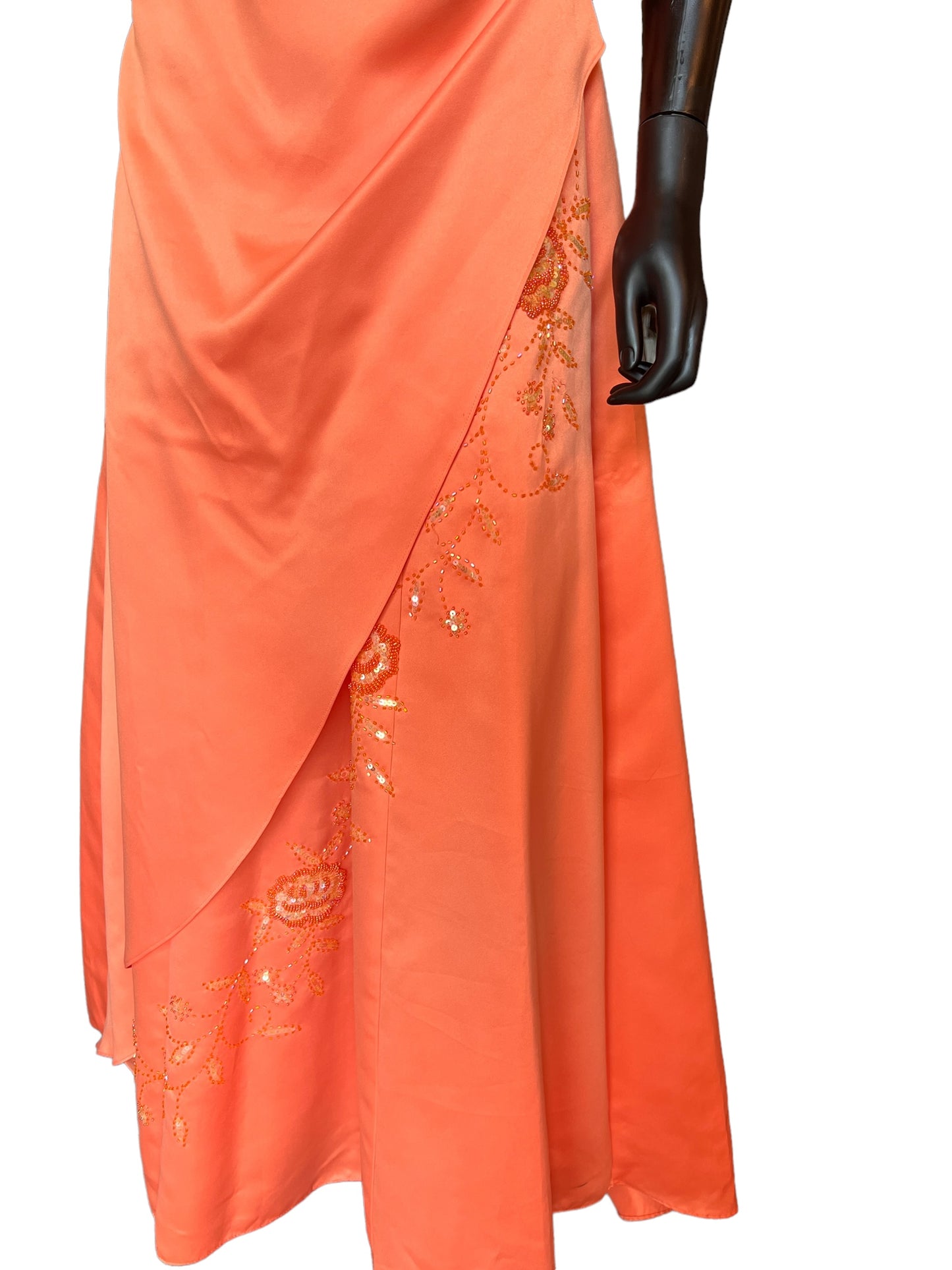 Sherbet Prom Halter Formal Dress