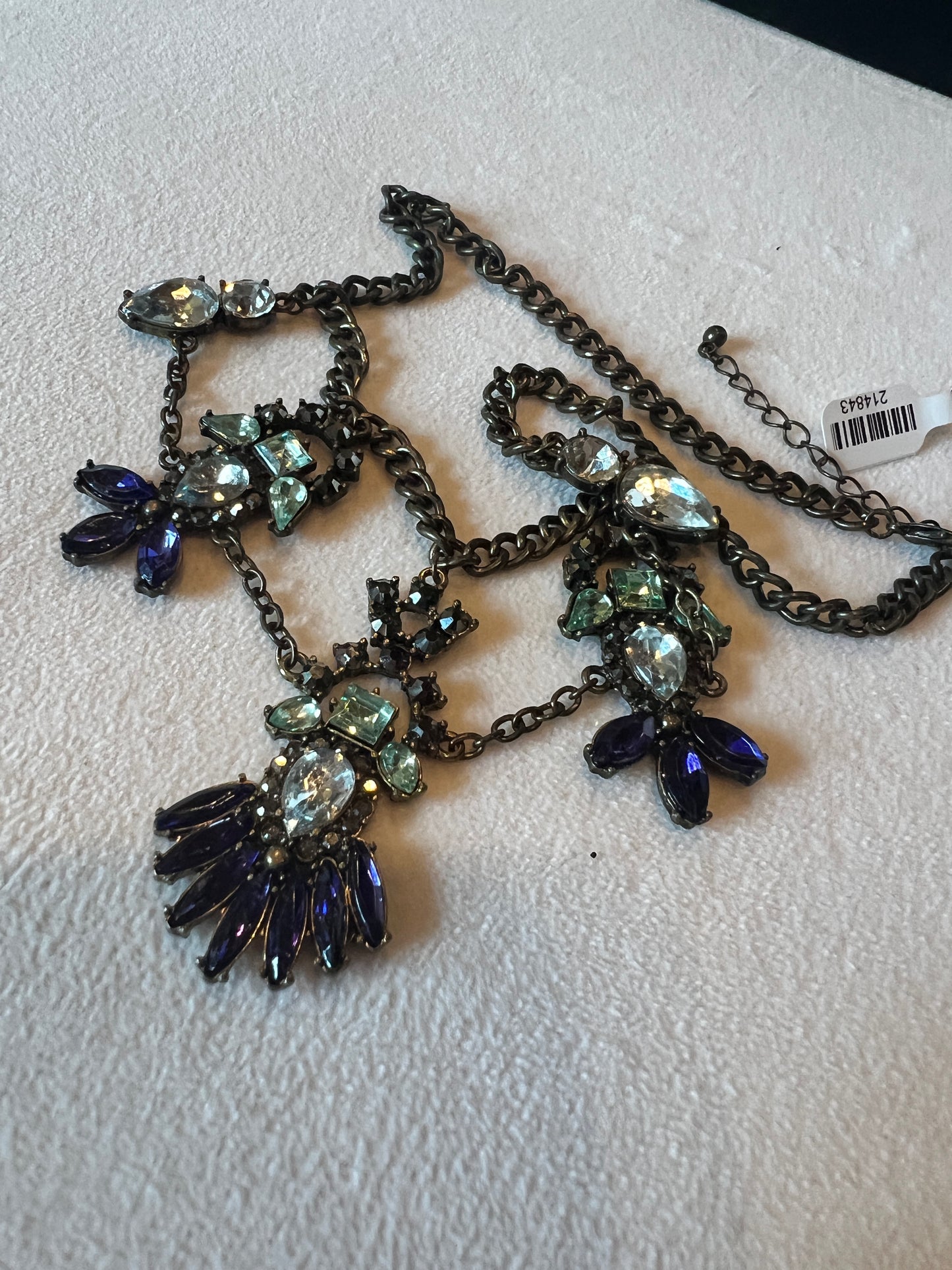 Blue/Turquoise Crystal Necklace