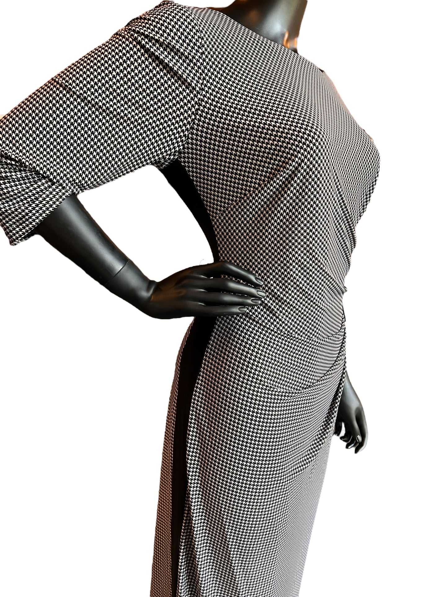 Houndstooth Ralph Lauren Sheath Mid Length Dress /  Professional / Everyday Dress