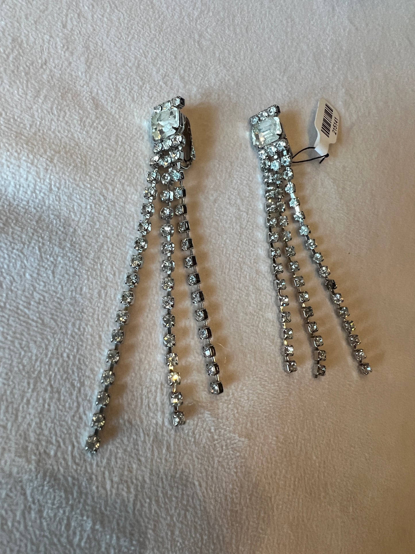 Crystal 3 Strand Dangle Earring