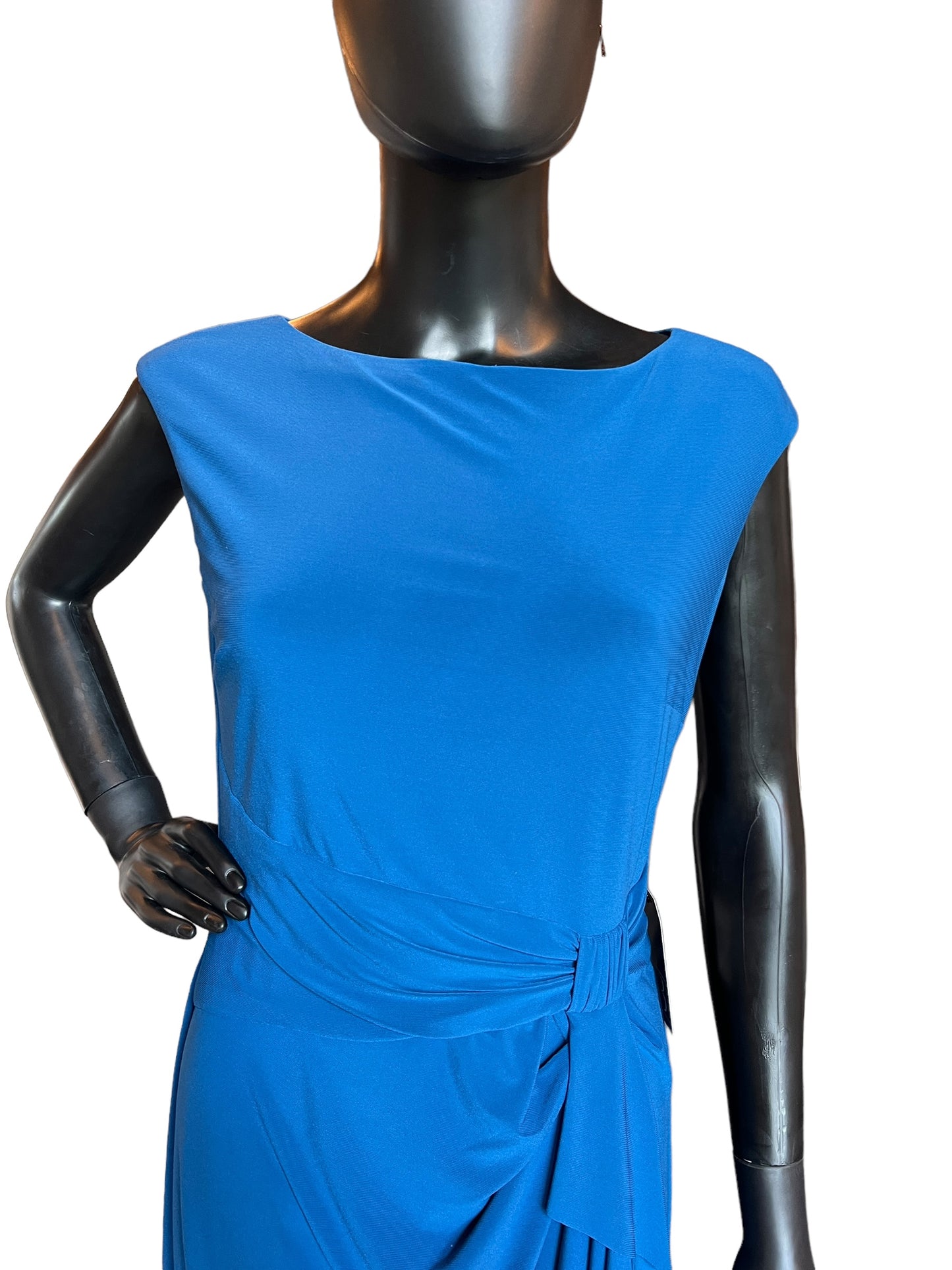 Teal Jersey Sheath Dress