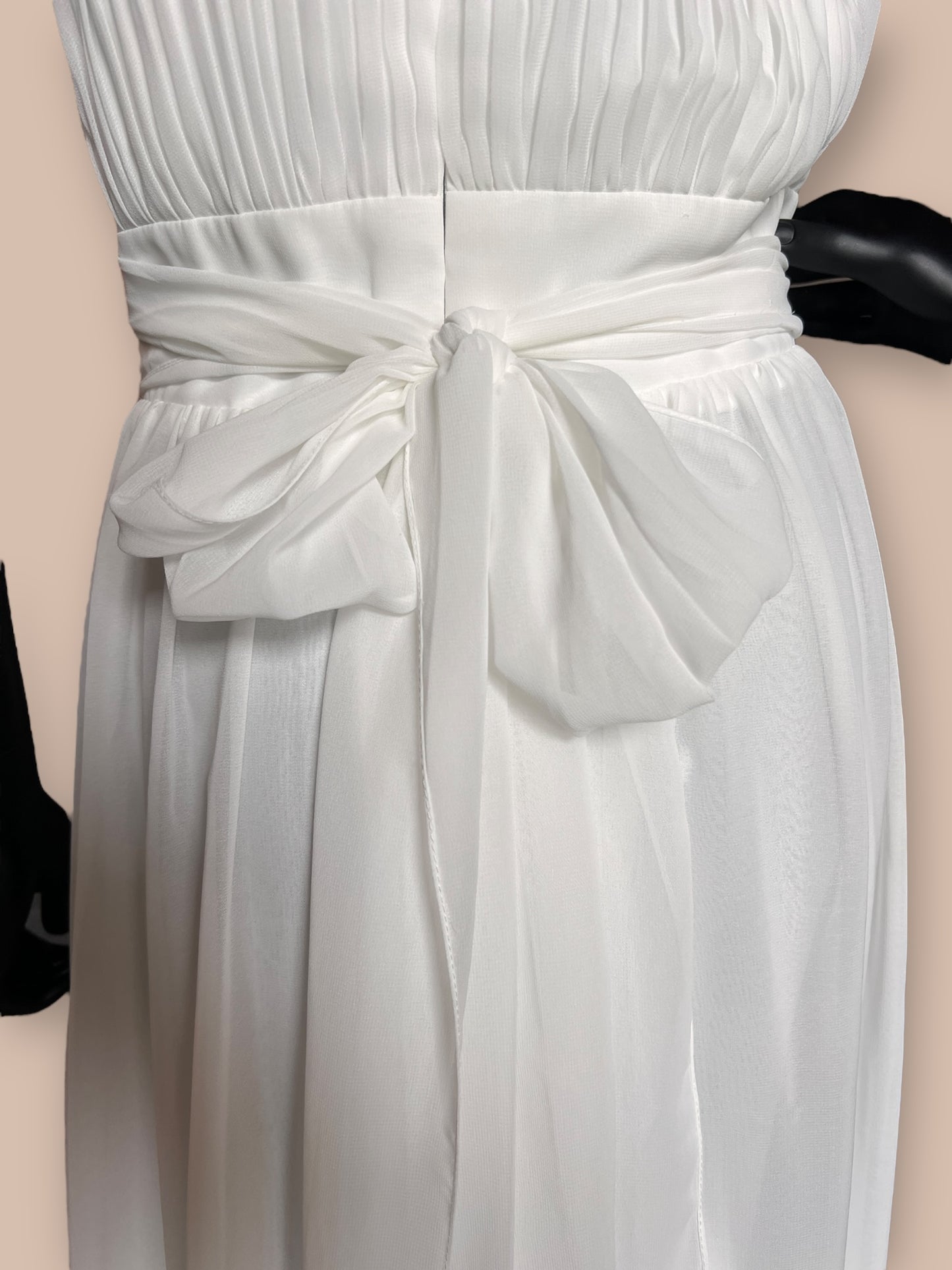 Chiffon Halter Wedding Gown