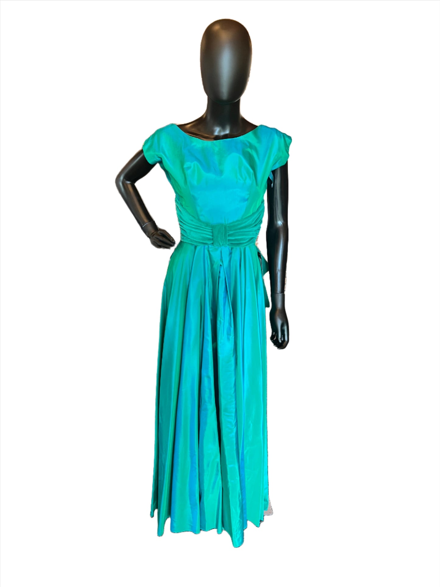 Vintage Green Taffeta Bridesmaid Dress