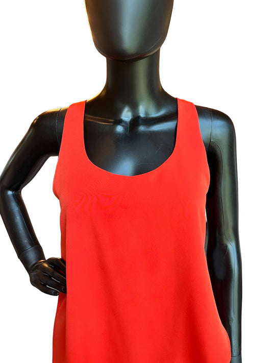 Orange Tiered Short Dress