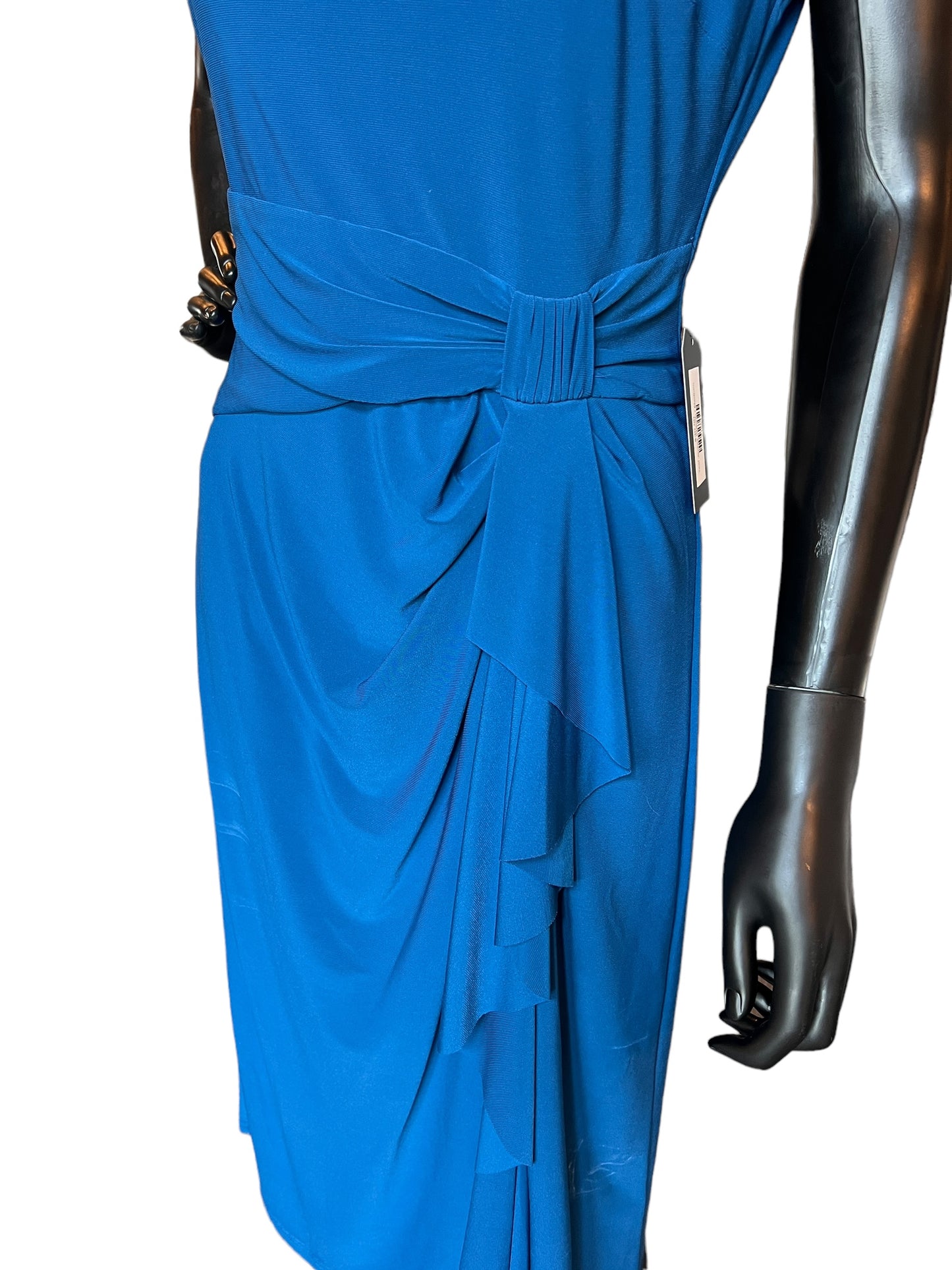 Teal Jersey Sheath Dress