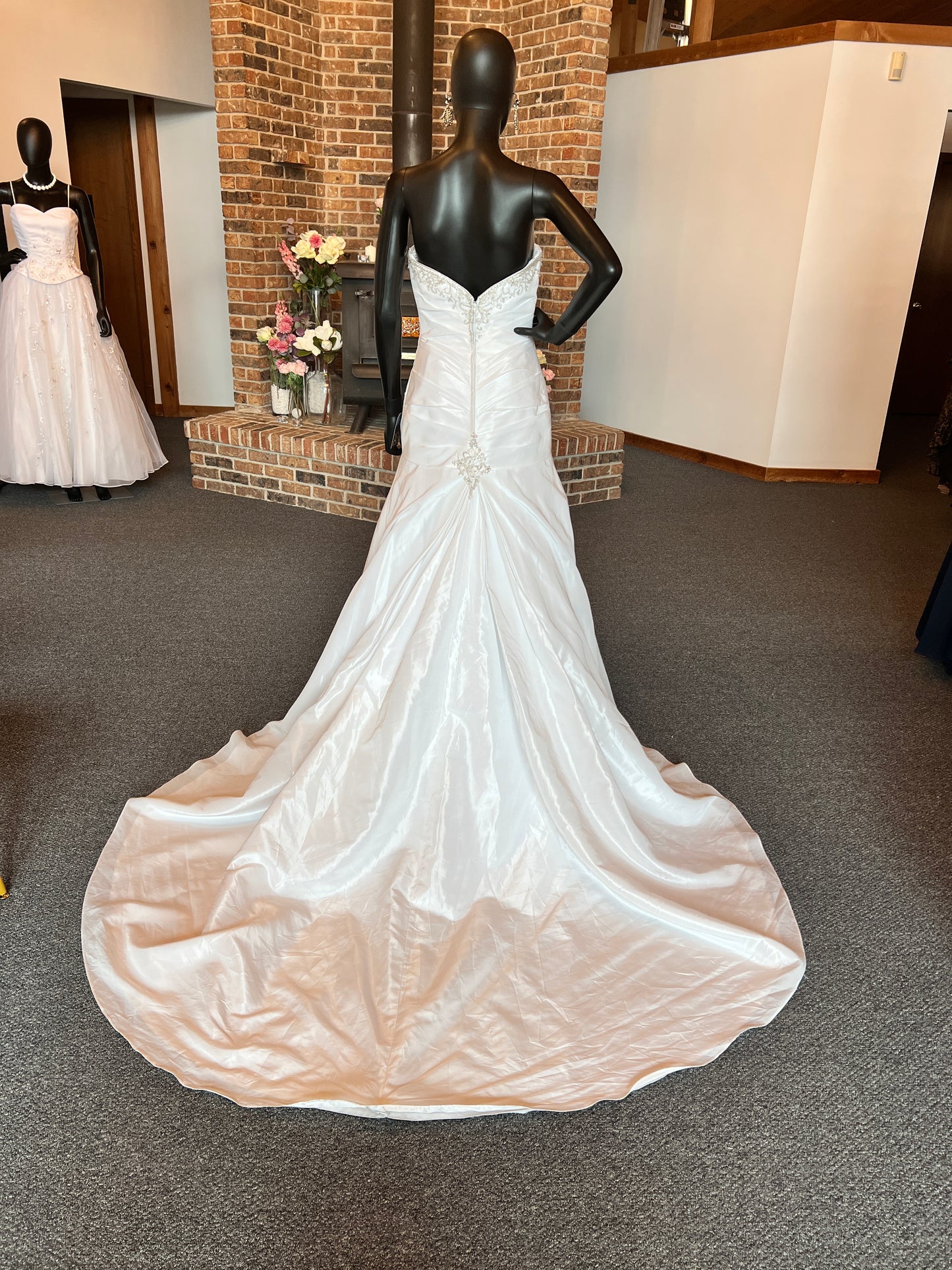 Bonny Fitted Waist Crystal Detail Wedding Gown