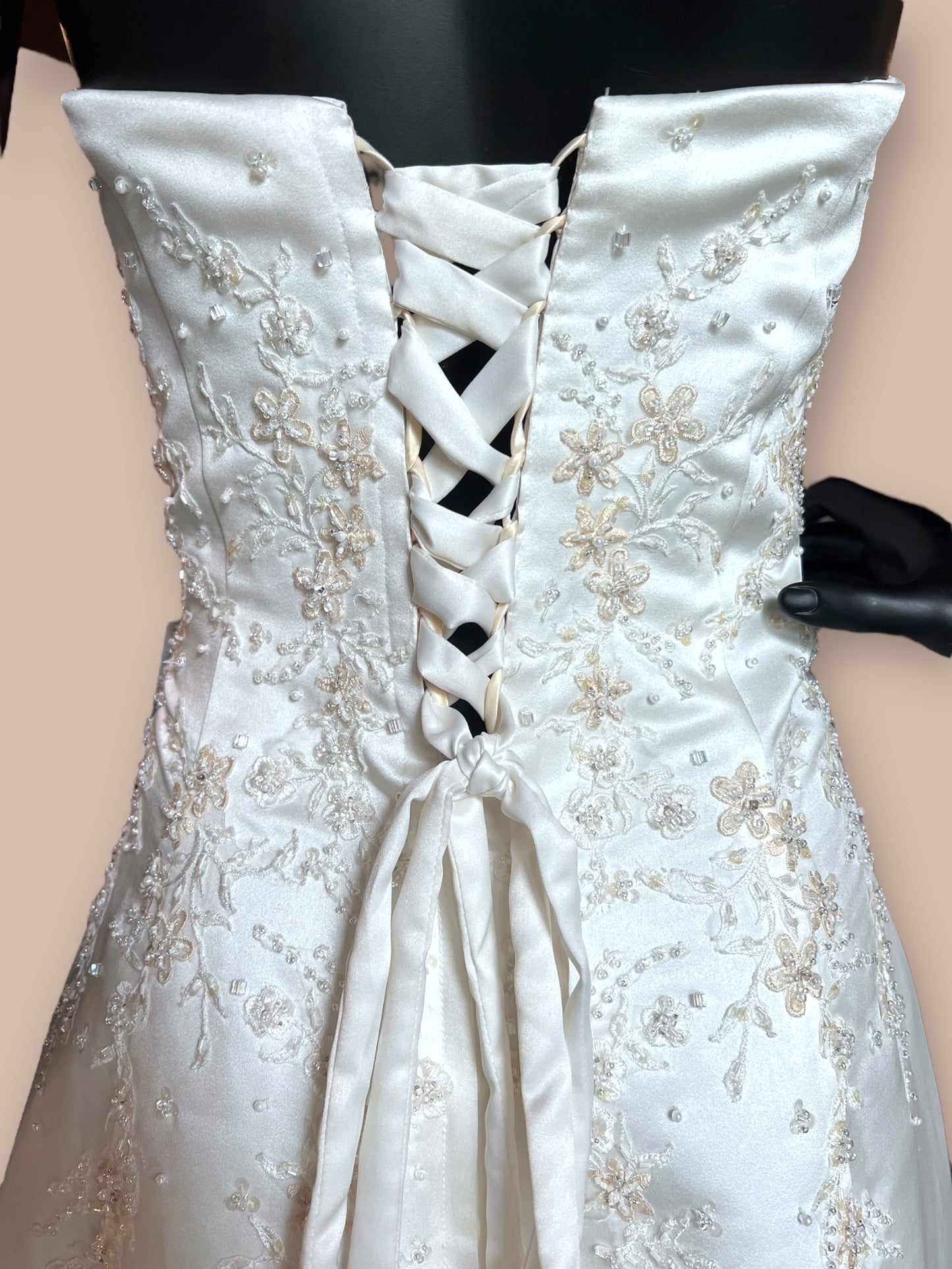 Ivory Beaded Strapless - Michaelangelo - Wedding Gown