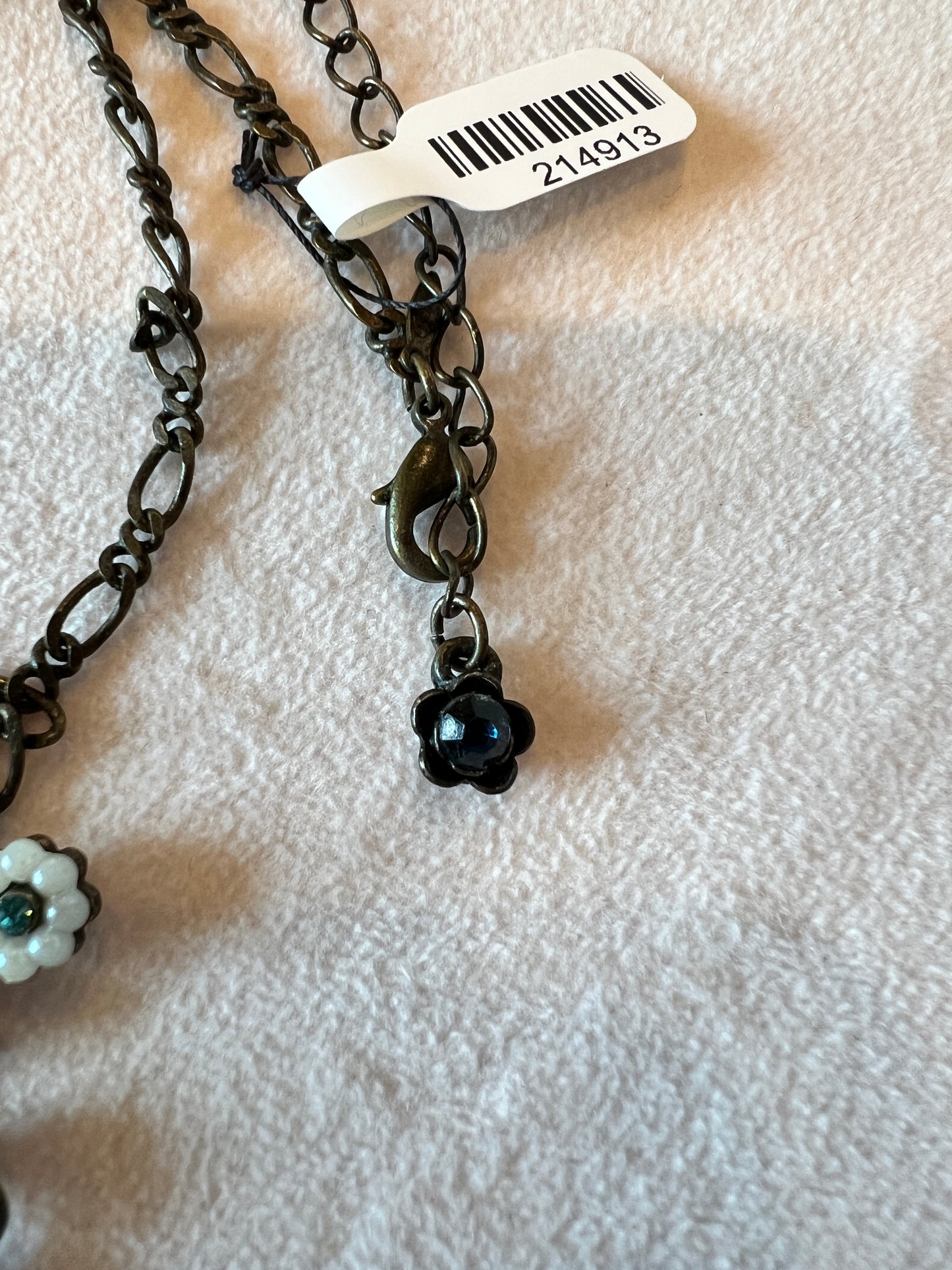 Soft Blue Floral Necklace