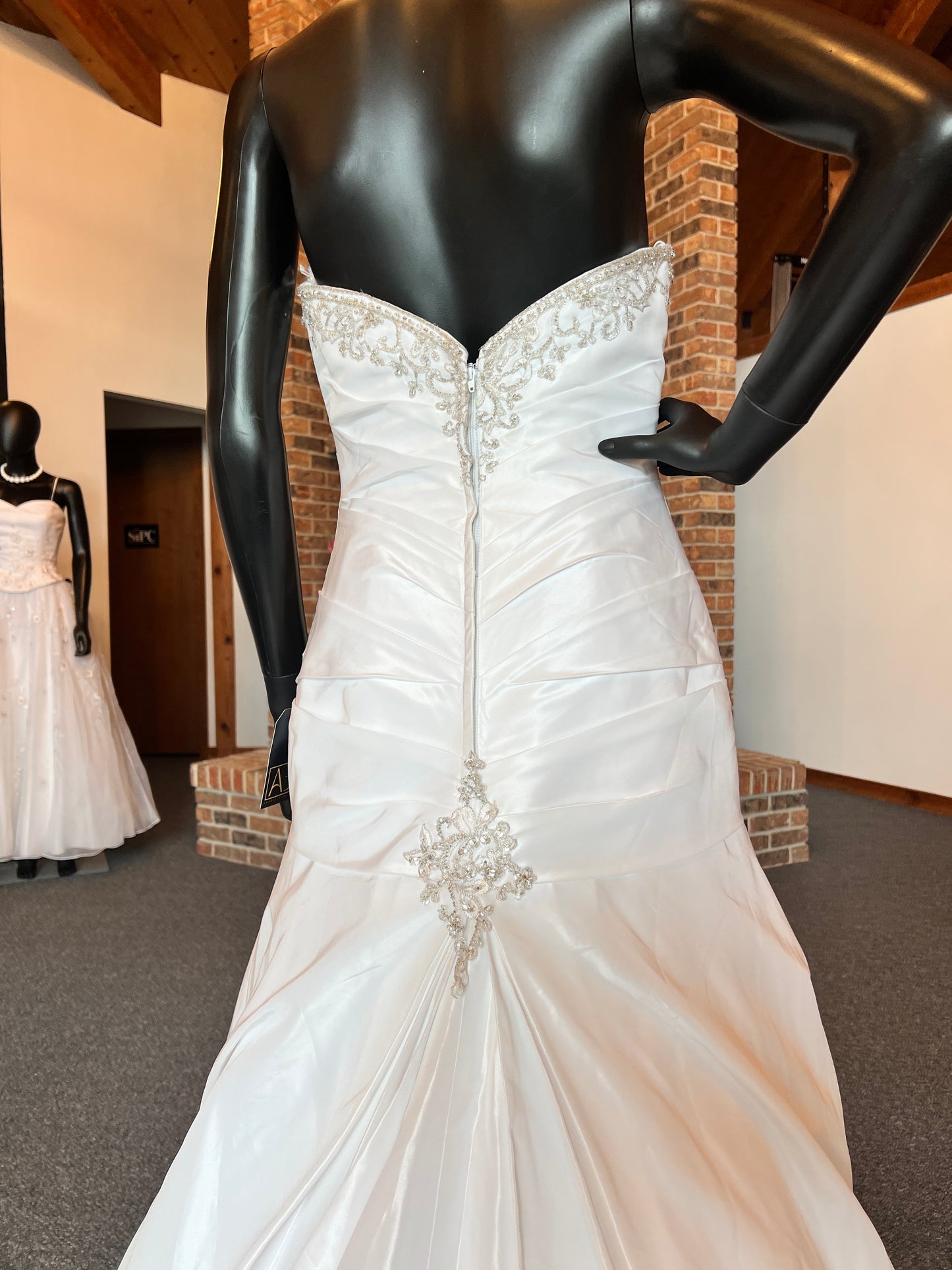 Bonny Fitted Waist Crystal Detail Wedding Gown