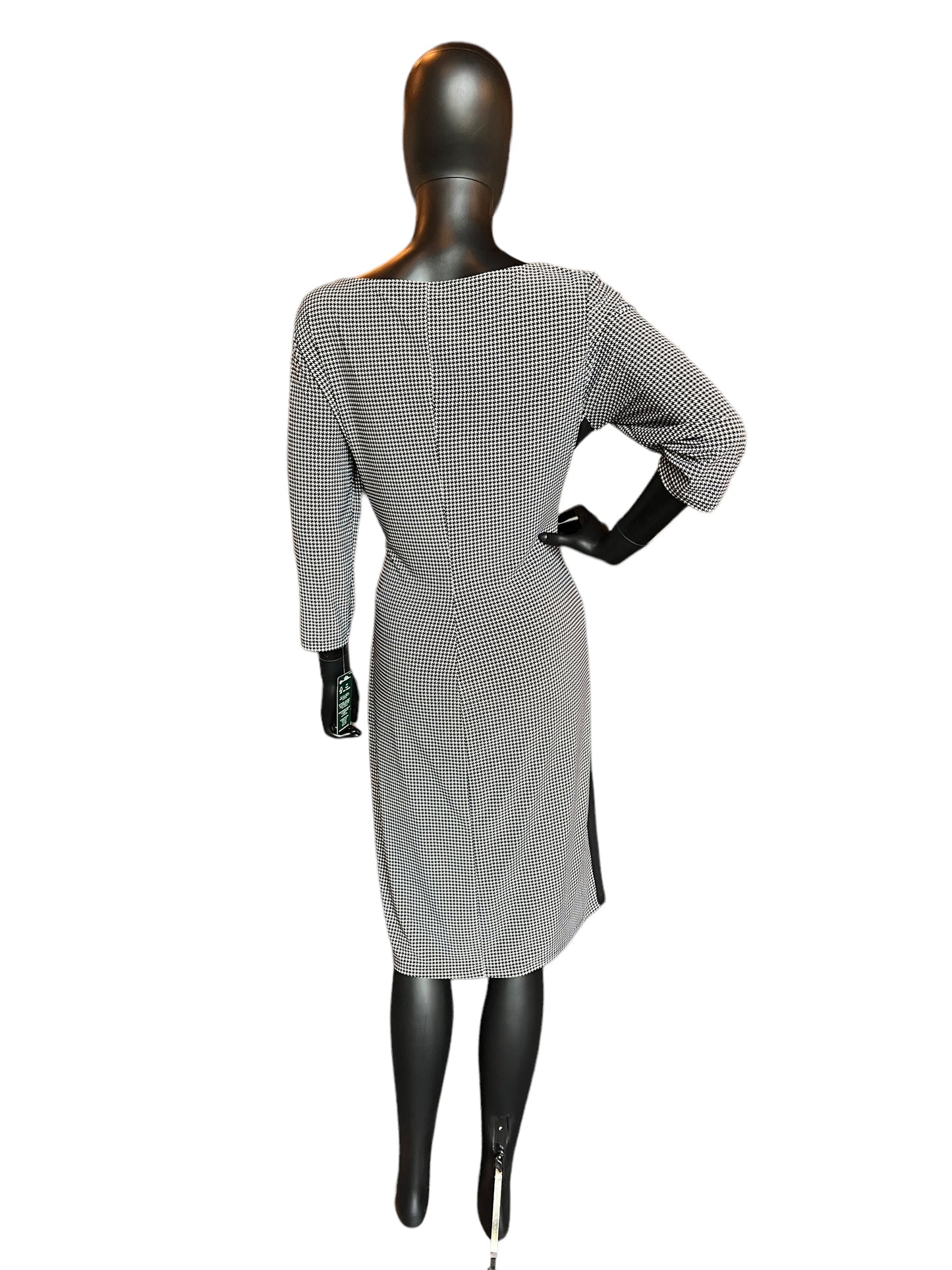 Houndstooth Ralph Lauren Sheath Mid Length Dress /  Professional / Everyday Dress