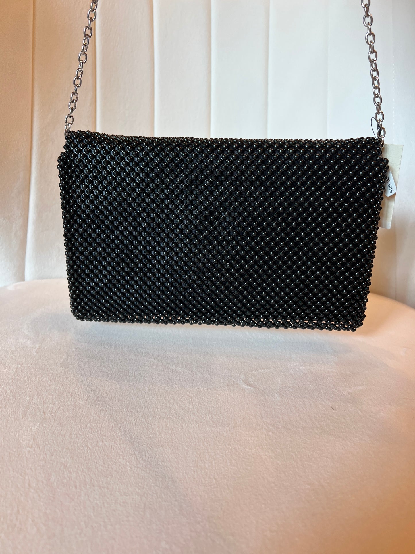 Jessica McClintock Black Mesh Handbag