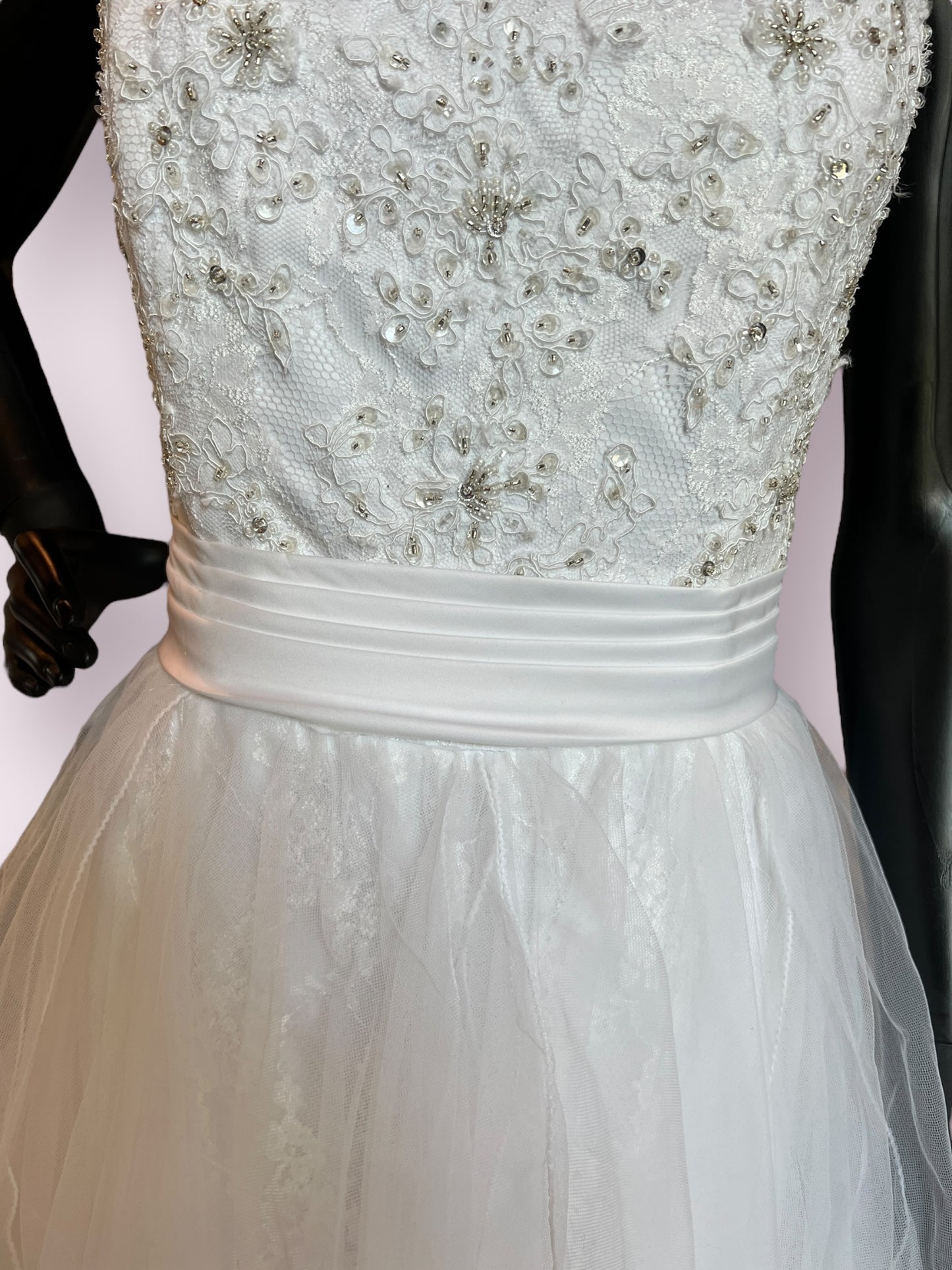 Alfred Angelo A-Line Tulle & Lace Wedding Gown