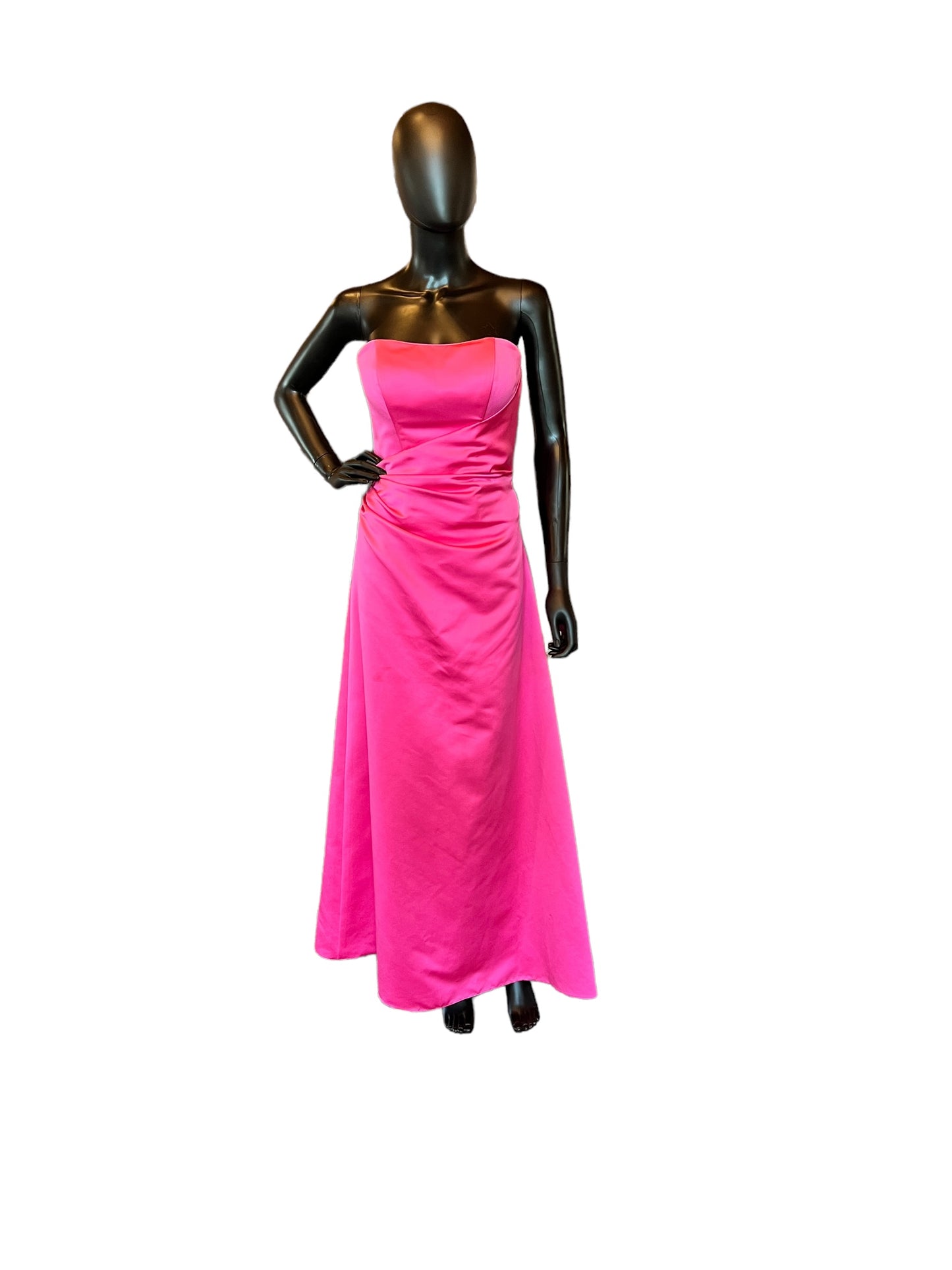 Pink Bridesmaid Corset Formal Dress