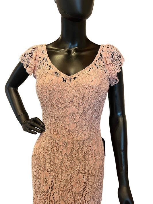 Blush Corded Lace Full Length Formal Gown - Hayley Paige