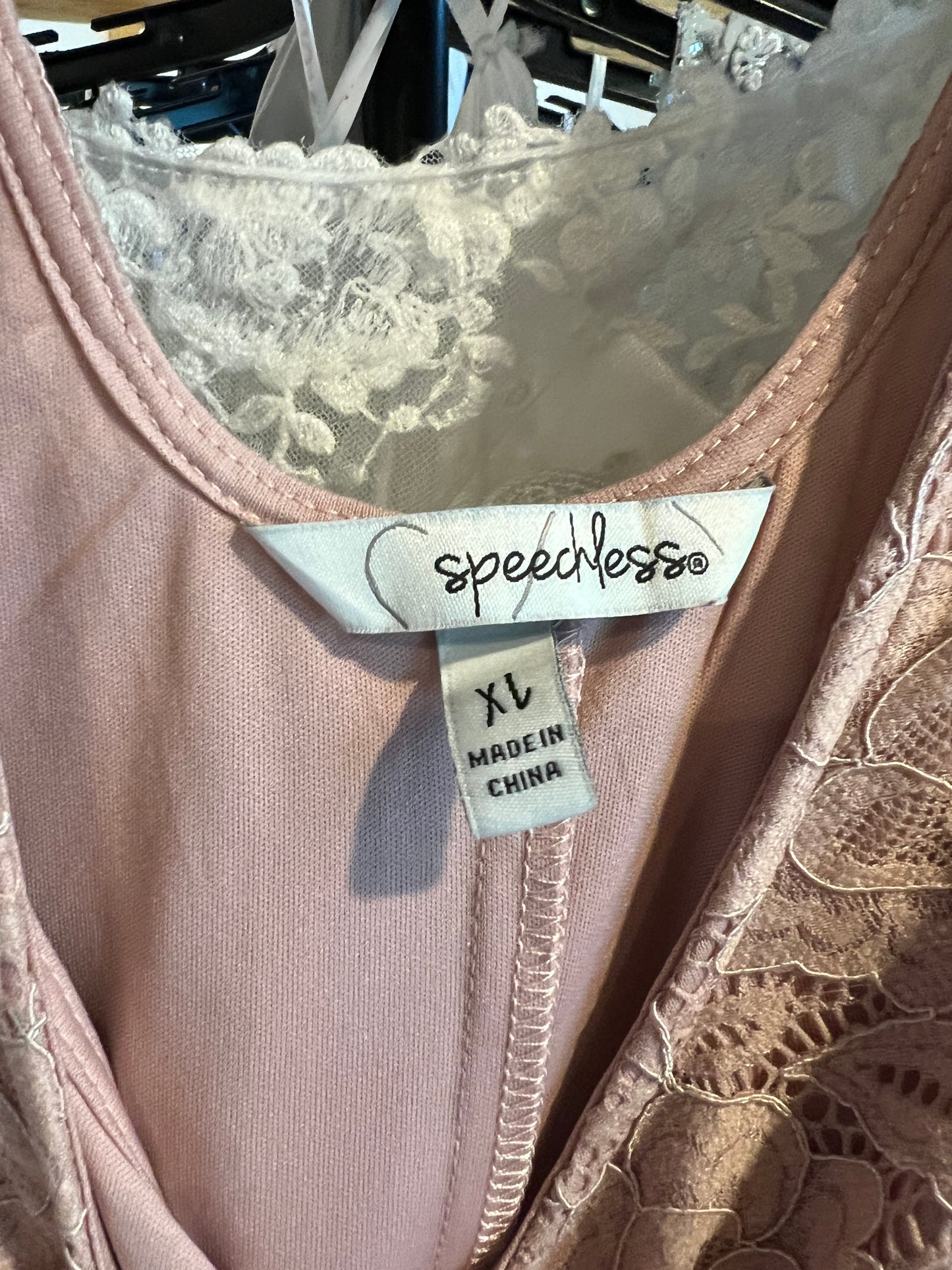 Rose Lace Mid-Length Dress