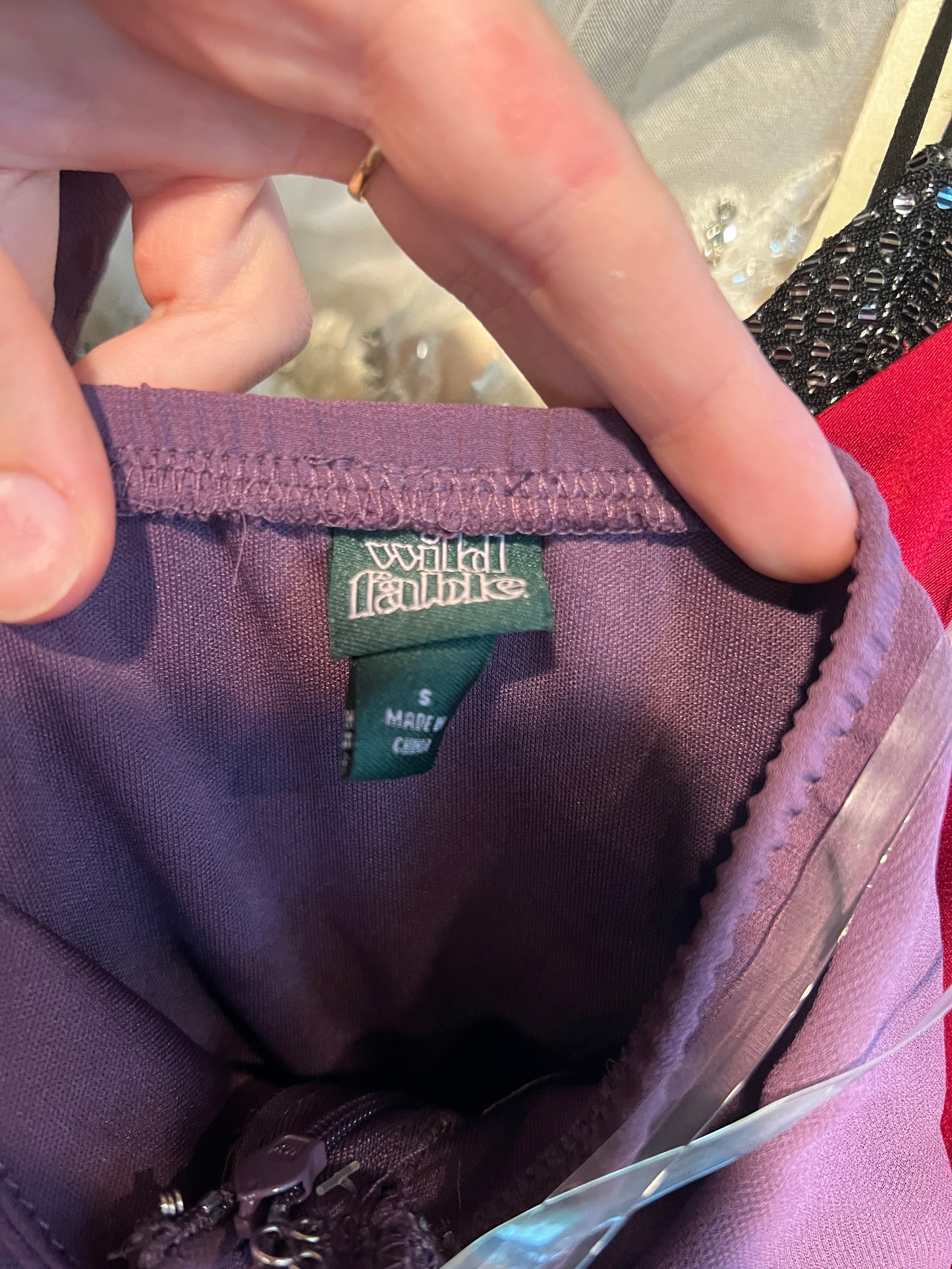 Purple Chiffon Halter Mid-Length Dress