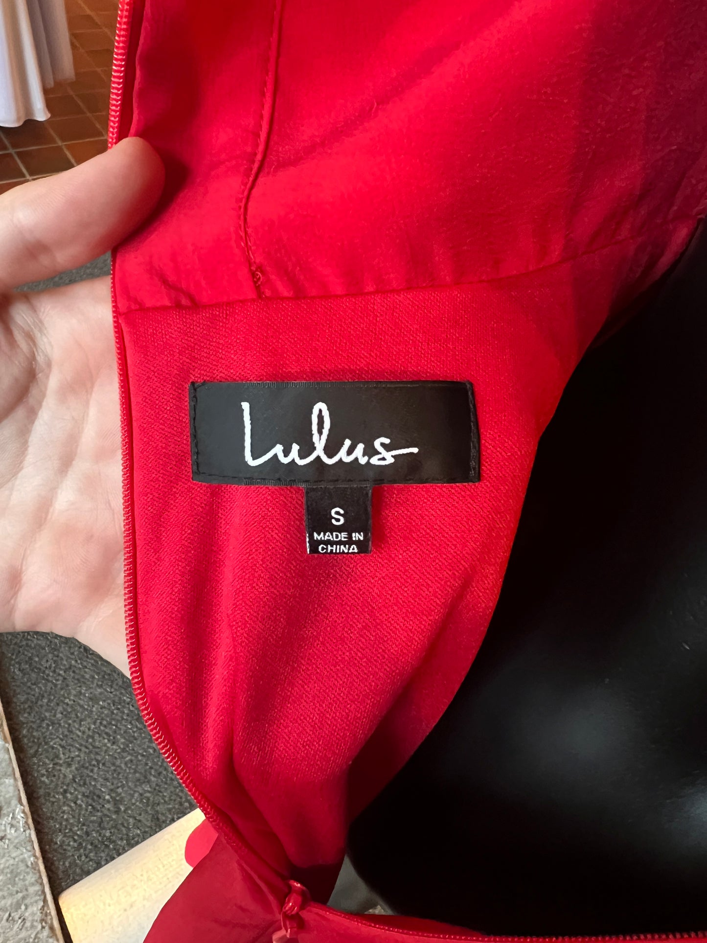 Red Square Neck - Lulus - Mid-Length Dress