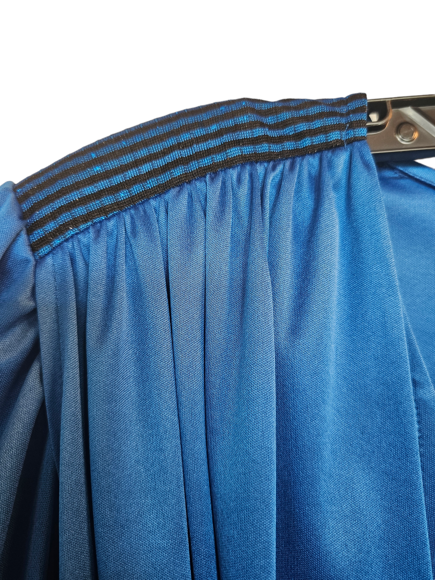 Vintage Electric Blue Panel Bodice Dress