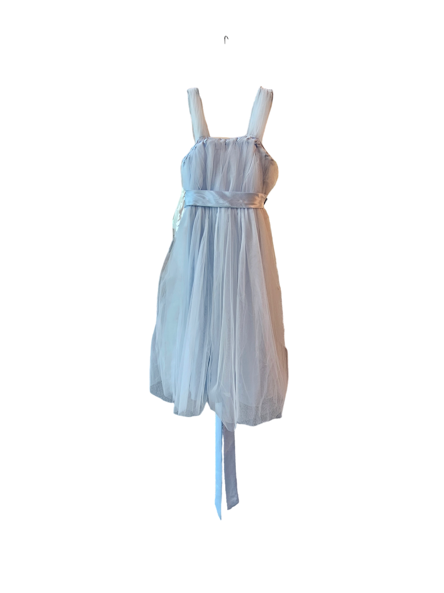 Sky Blue Tulle Jr. Bridesmaid Dress