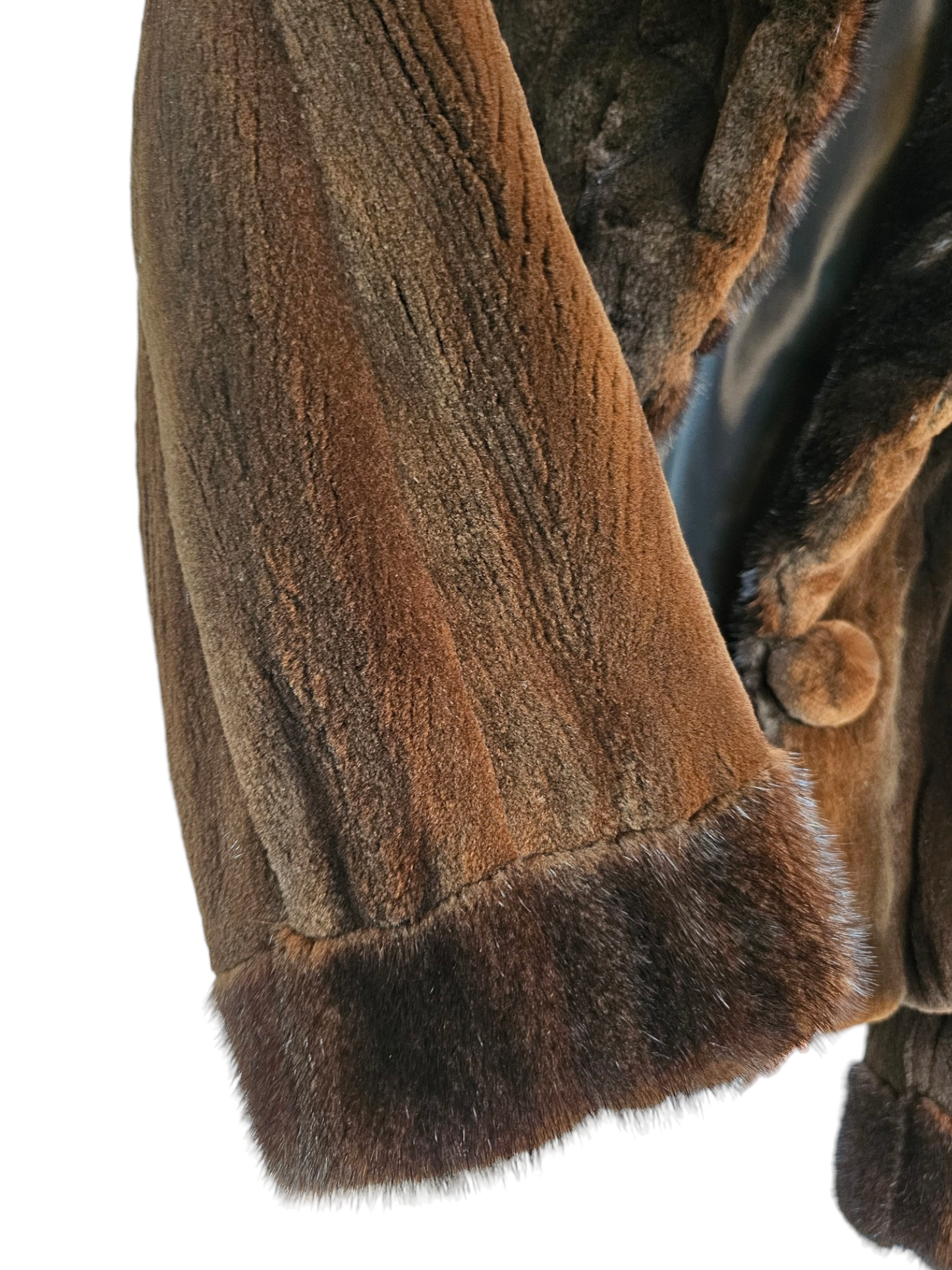 Vintage Cropped Fur Jacket