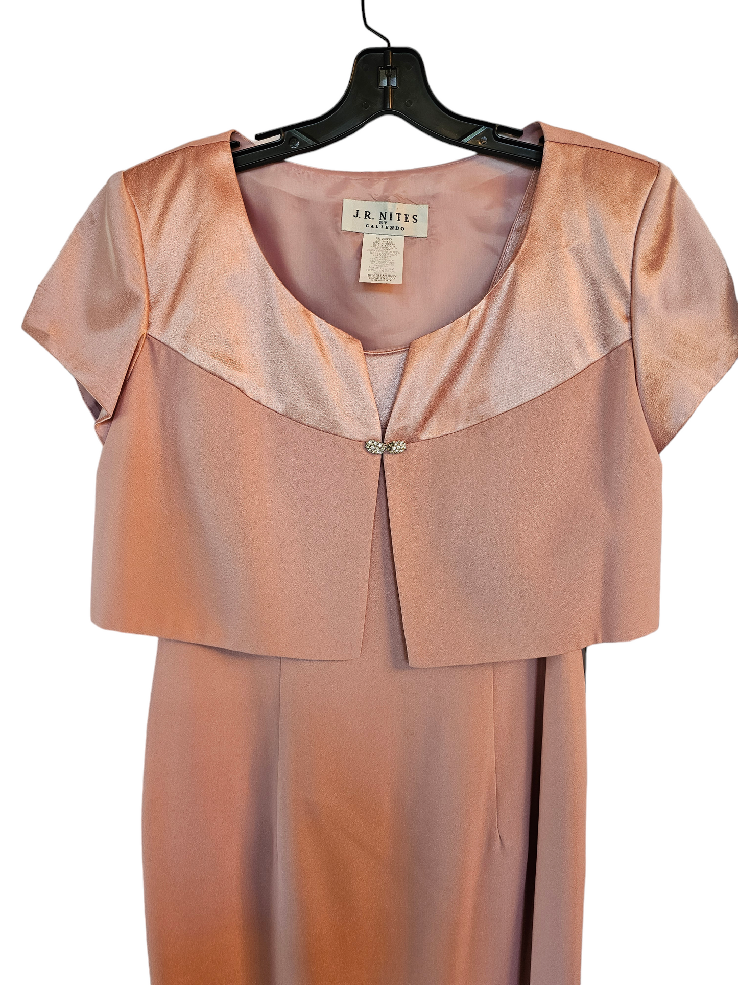 Rose Straight Cut Formal Dress W/Jacket