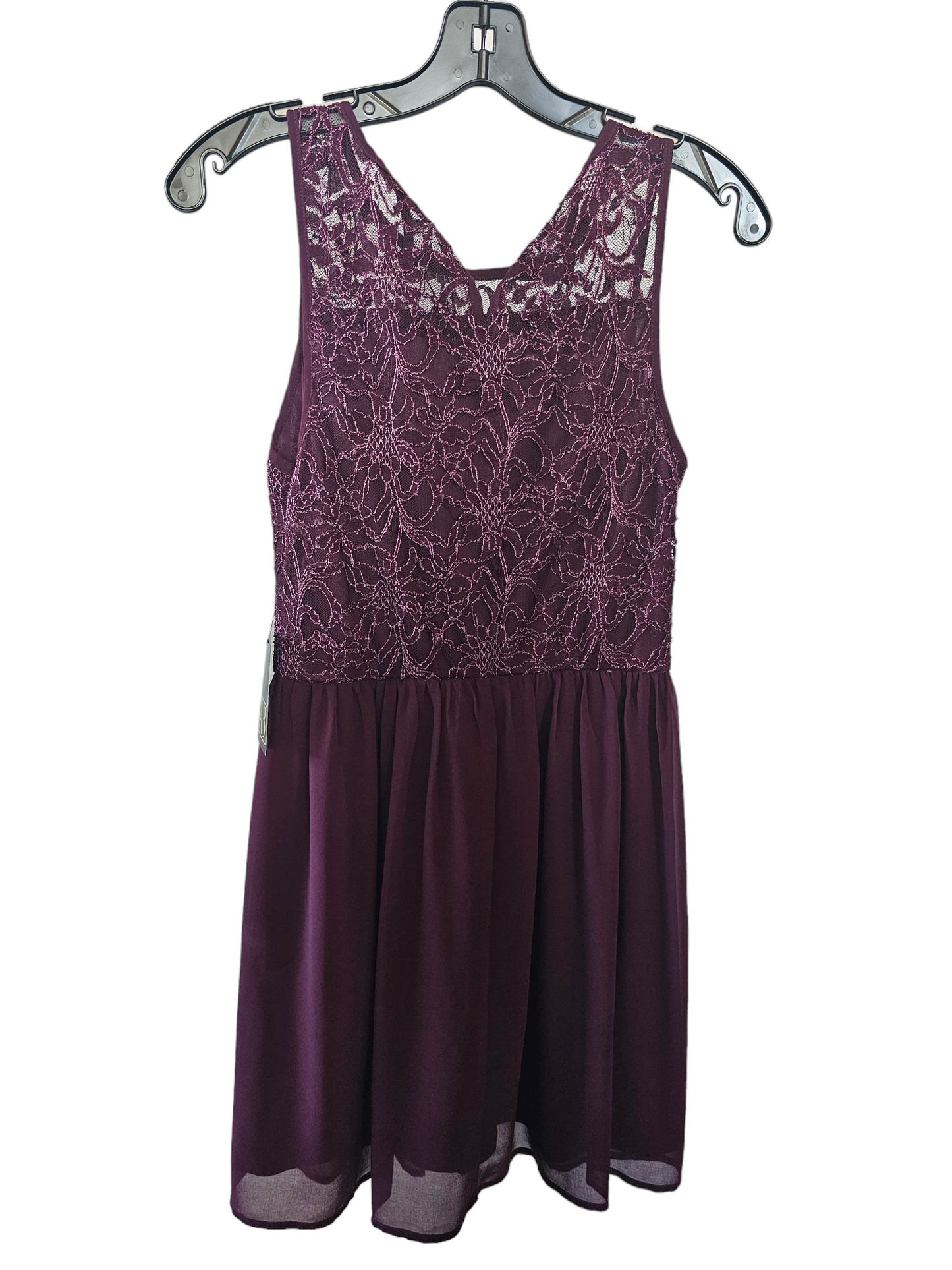 Burgundy Lace Child's Dress