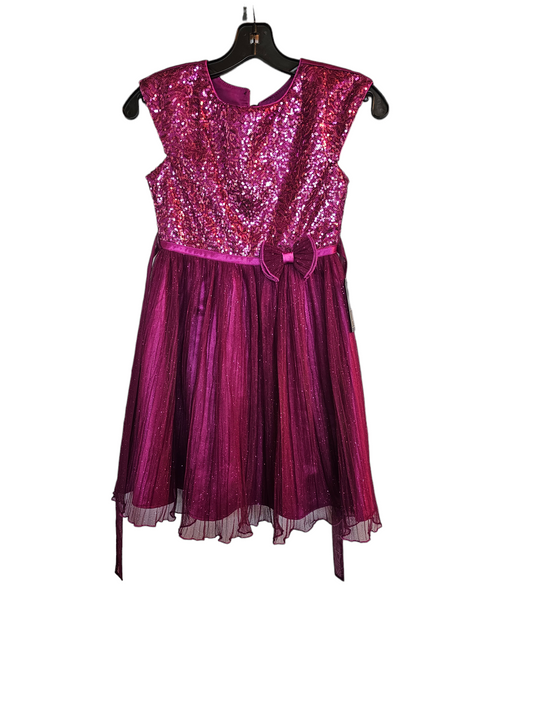 Fuchsia Sequin Child's Formal Dress